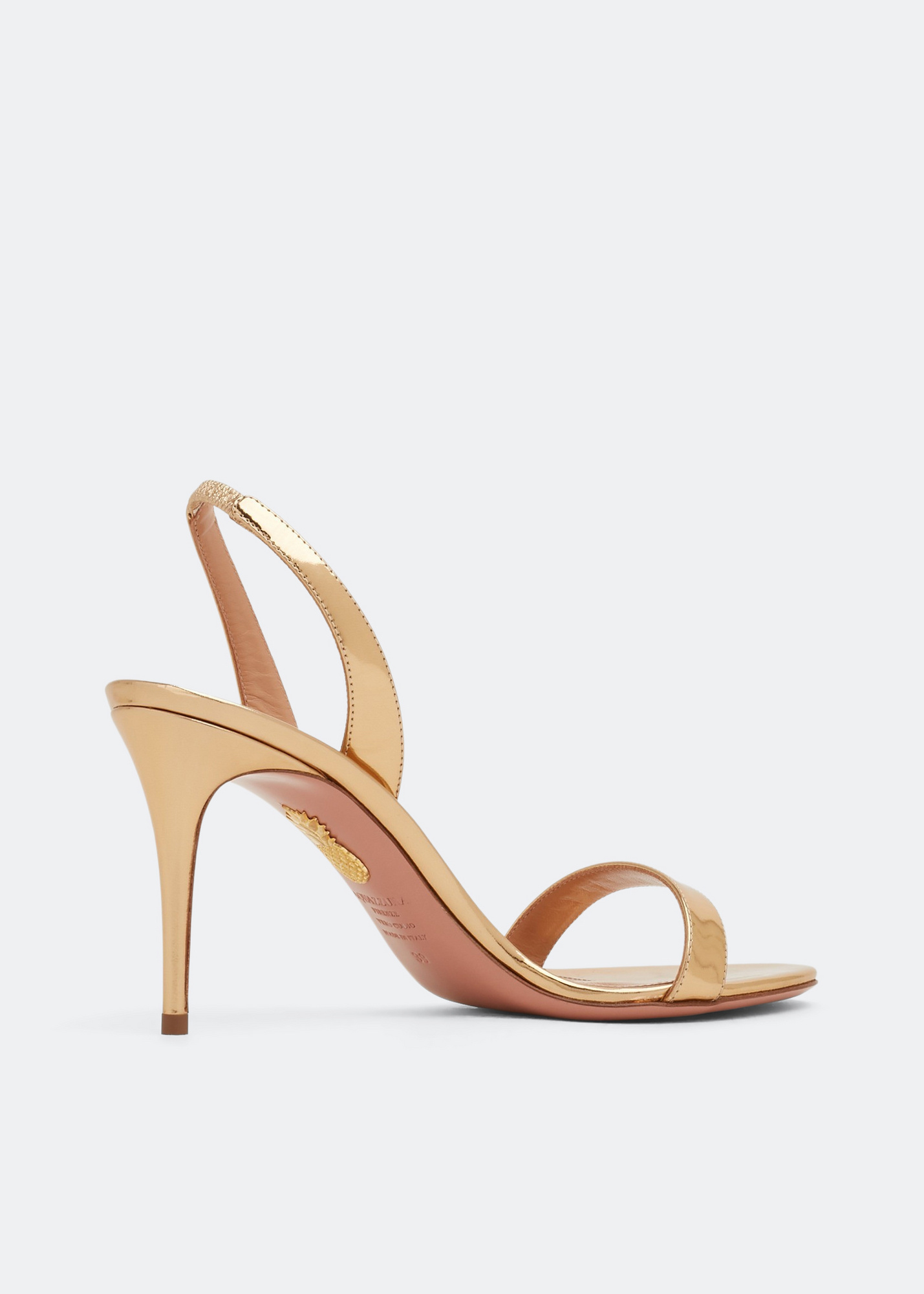 Aquazzura So Nude sandals for Women - Gold in UAE | Level Shoes