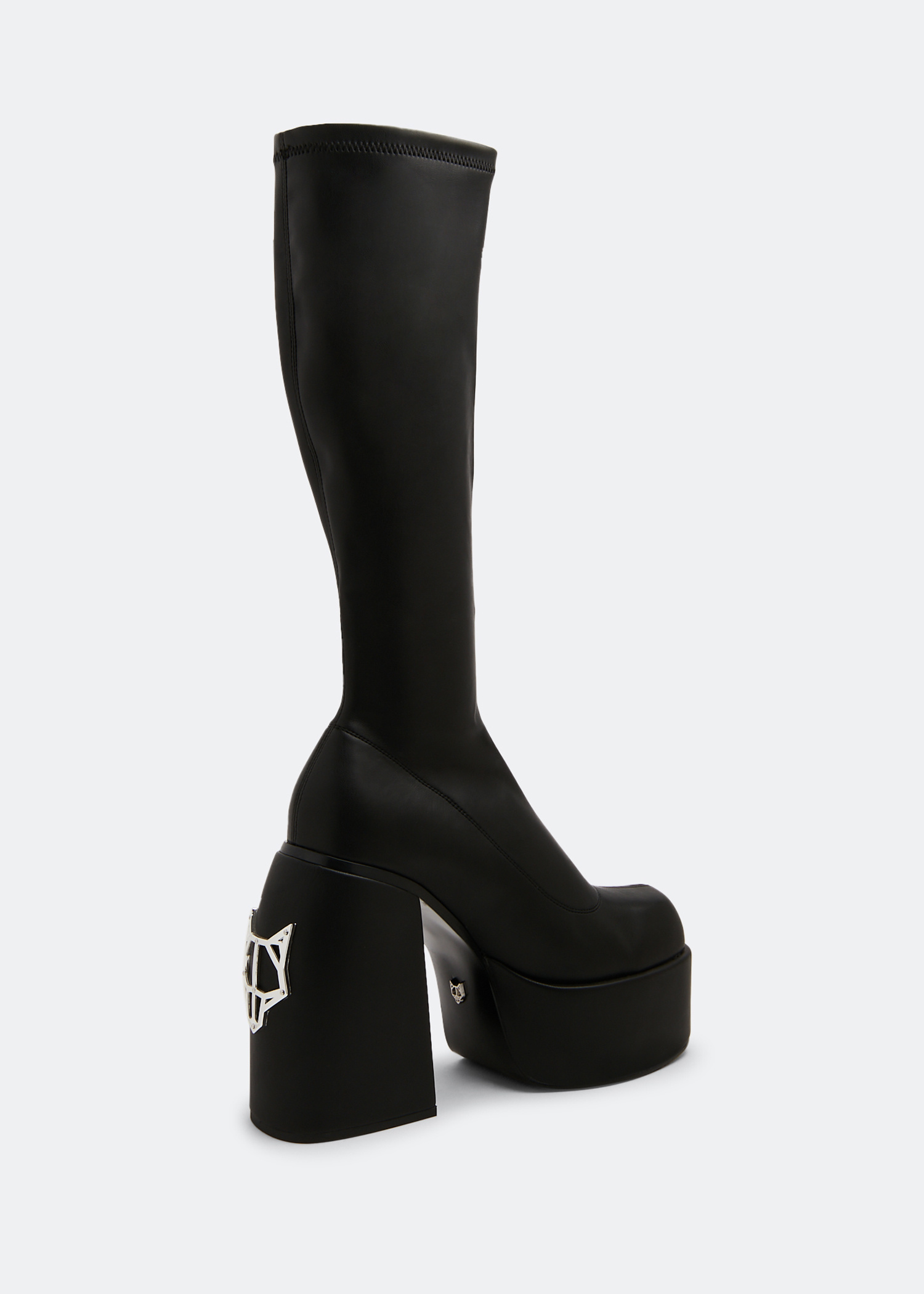Naked Wolfe Spice stretch boots for Women - Black in UAE