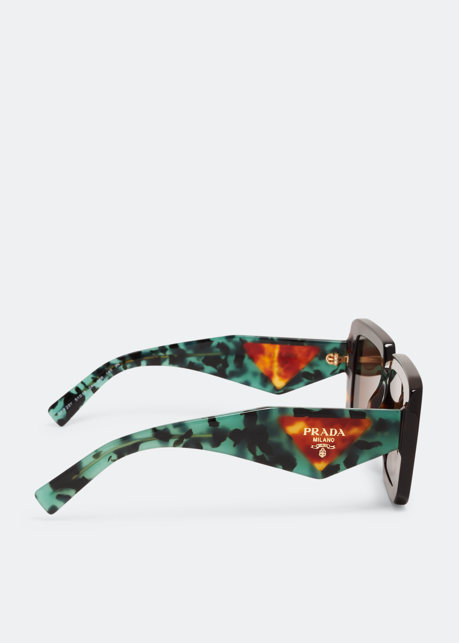 PRADA Sunglasses 鼈甲 ゴールド イタリア製 ロゴ刻印 グリーン Prada Prada Symbole sunglasses for Women - Green in UAE