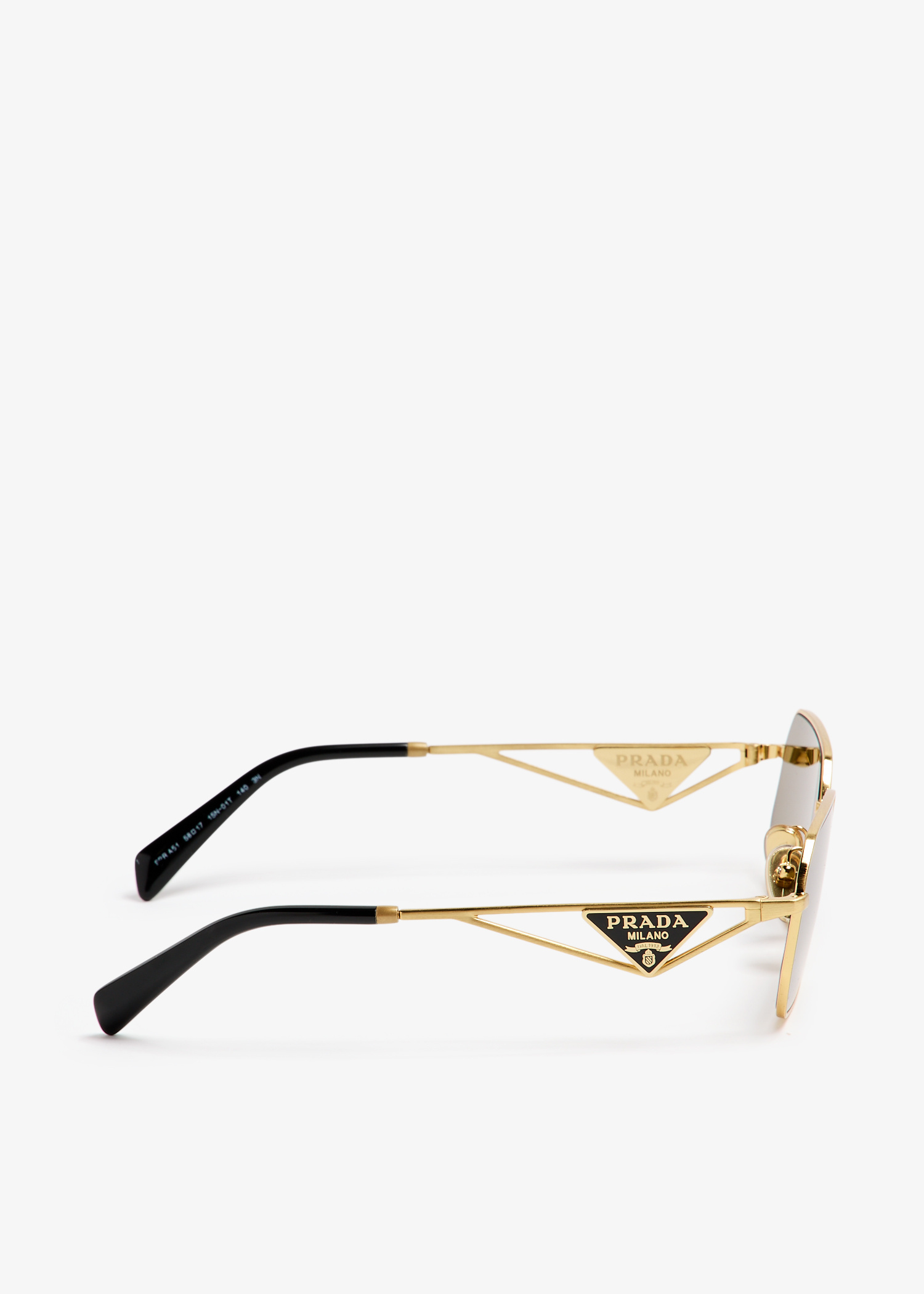 PRADA Sunglasses 鼈甲 ゴールド イタリア製 ロゴ刻印 グリーン Prada Eyewear Green Symbole Sunglasses Prada