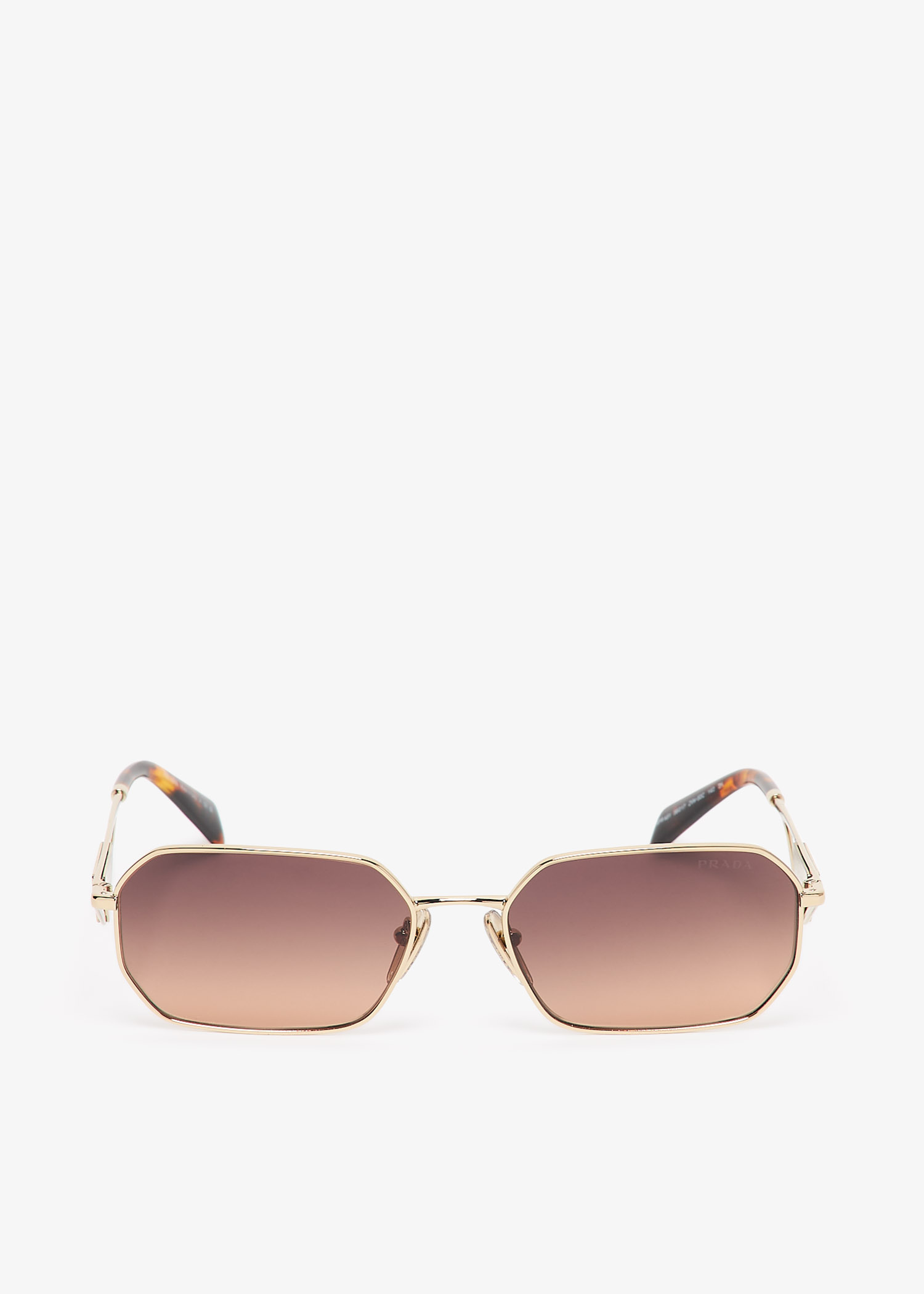 【日本入手困難】Sunglasses with Prada triangle logo PRADA Sunglasses with Triangle Logo Plate Clear Red From