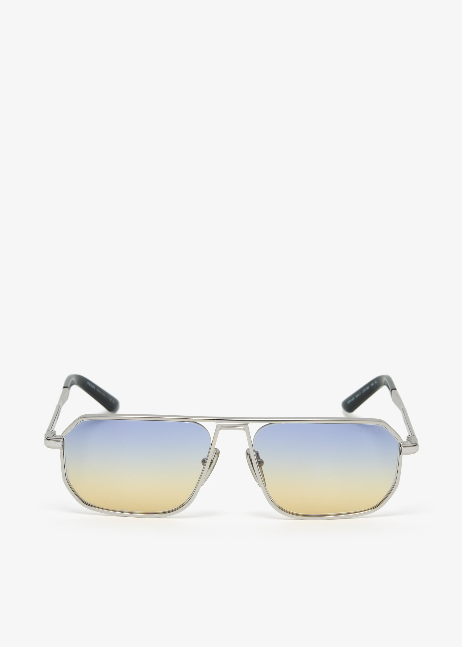 【竜頭蛇尾】PRADA Limless Sunglasses 竜頭蛇尾】PRADA Limless Sunglasses Prada Men's Rimless Gold