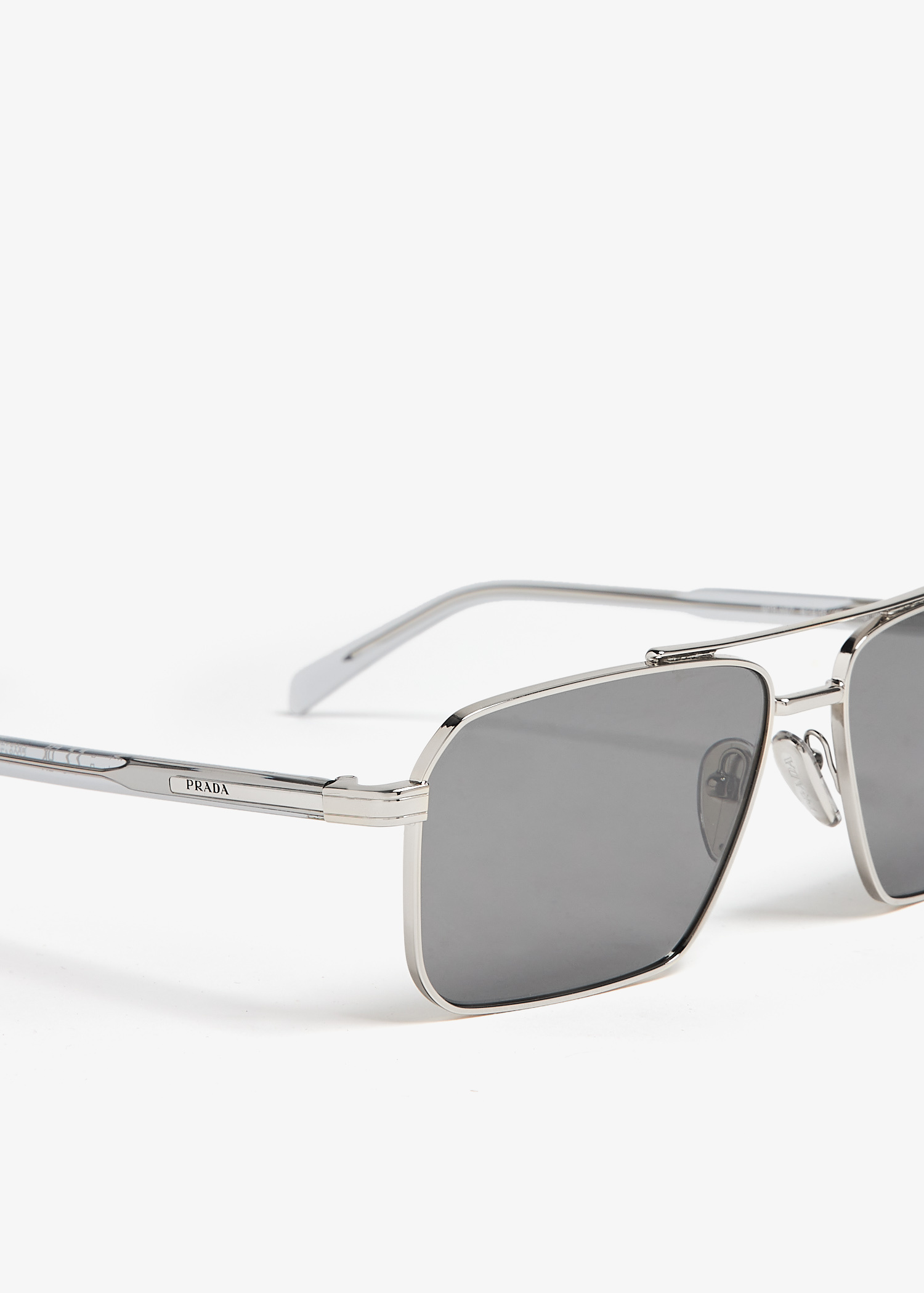 Prada Logo sunglasses for Men - Silver in UAE | Level Shoes