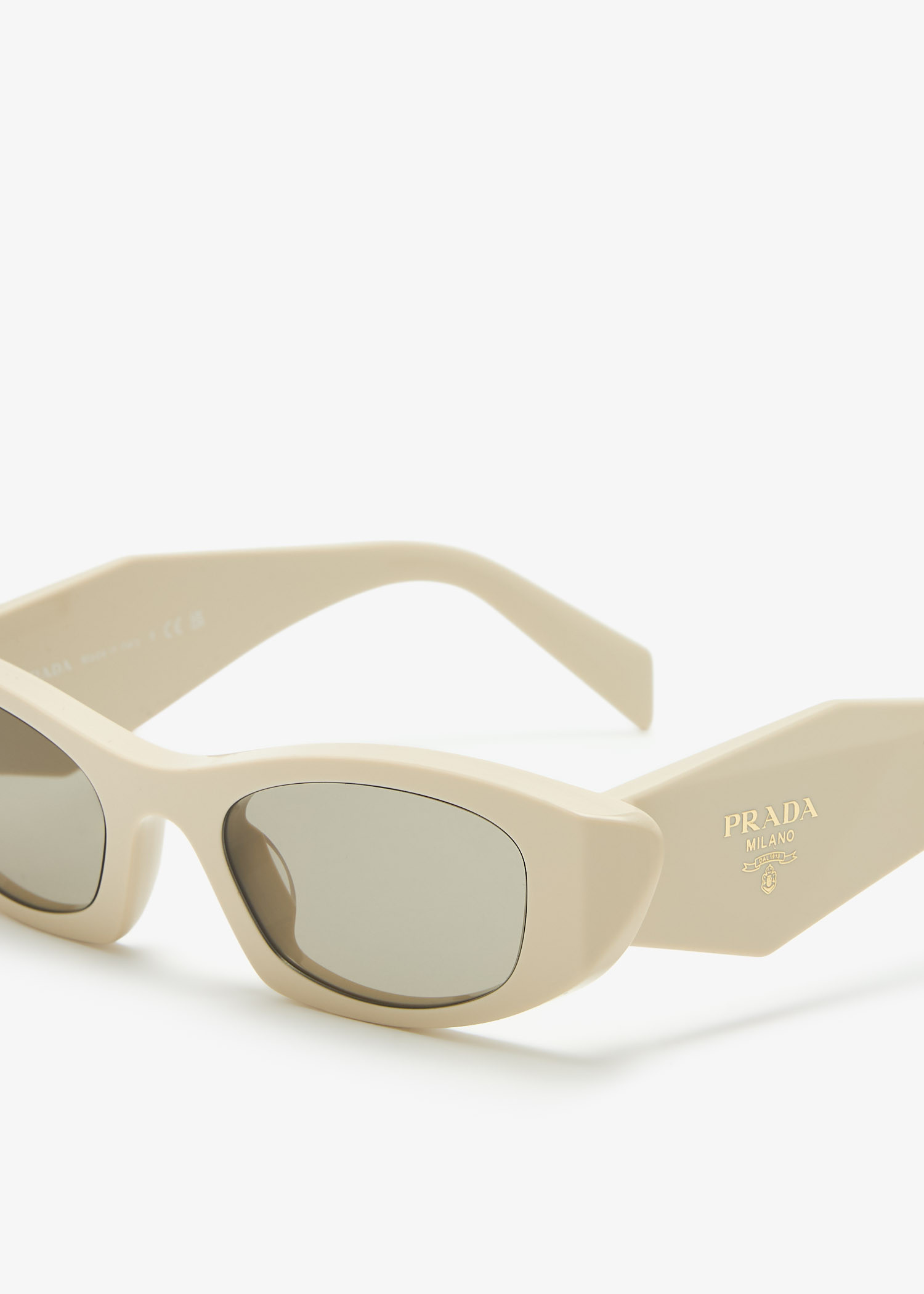 Prada Symbole Sunglasses in Cream Beige  main image 4