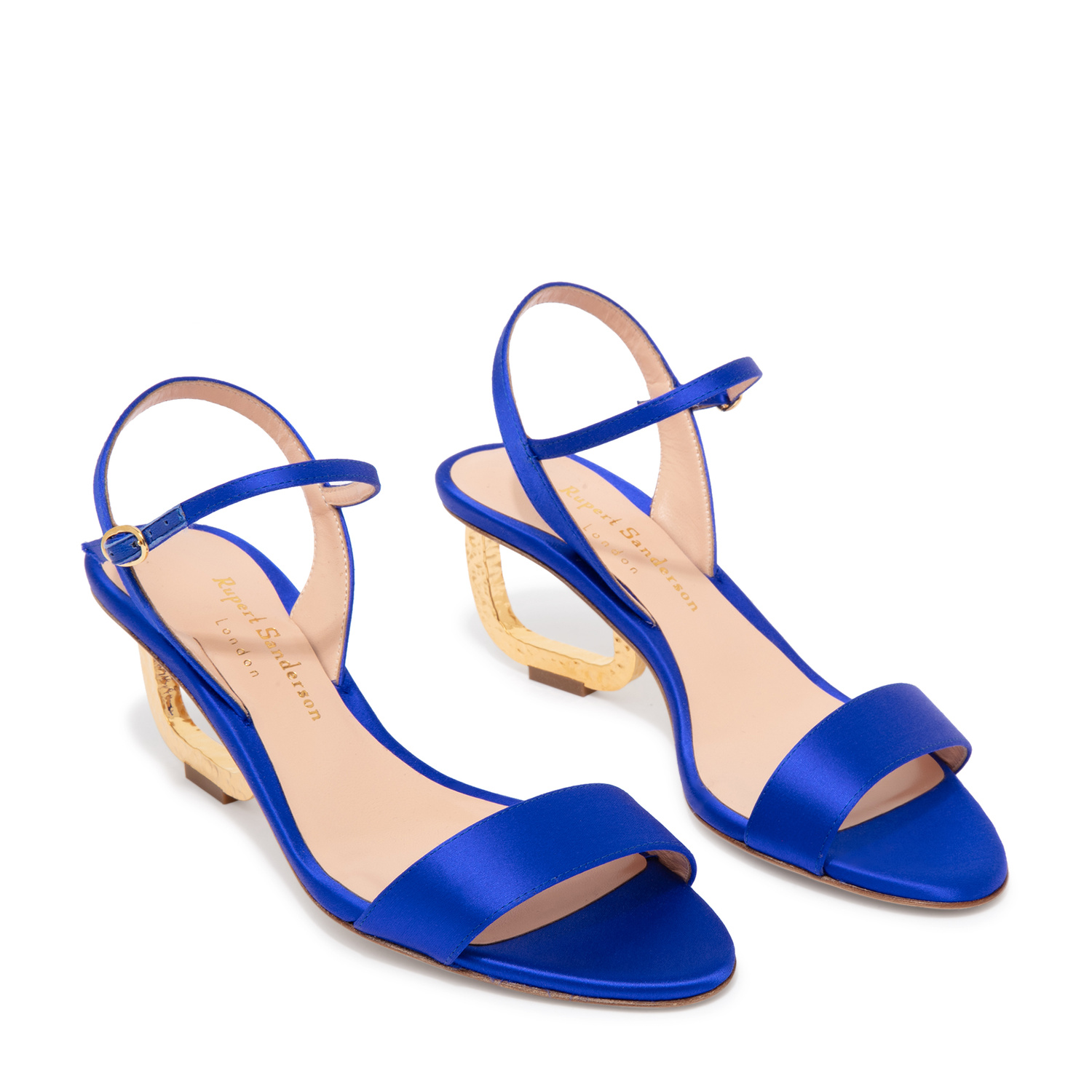 Escarpins En Satin Bleu Rupert Sanderson - Taille UK4/EU37 - Talons Hauts - Neuf Avec Boîte