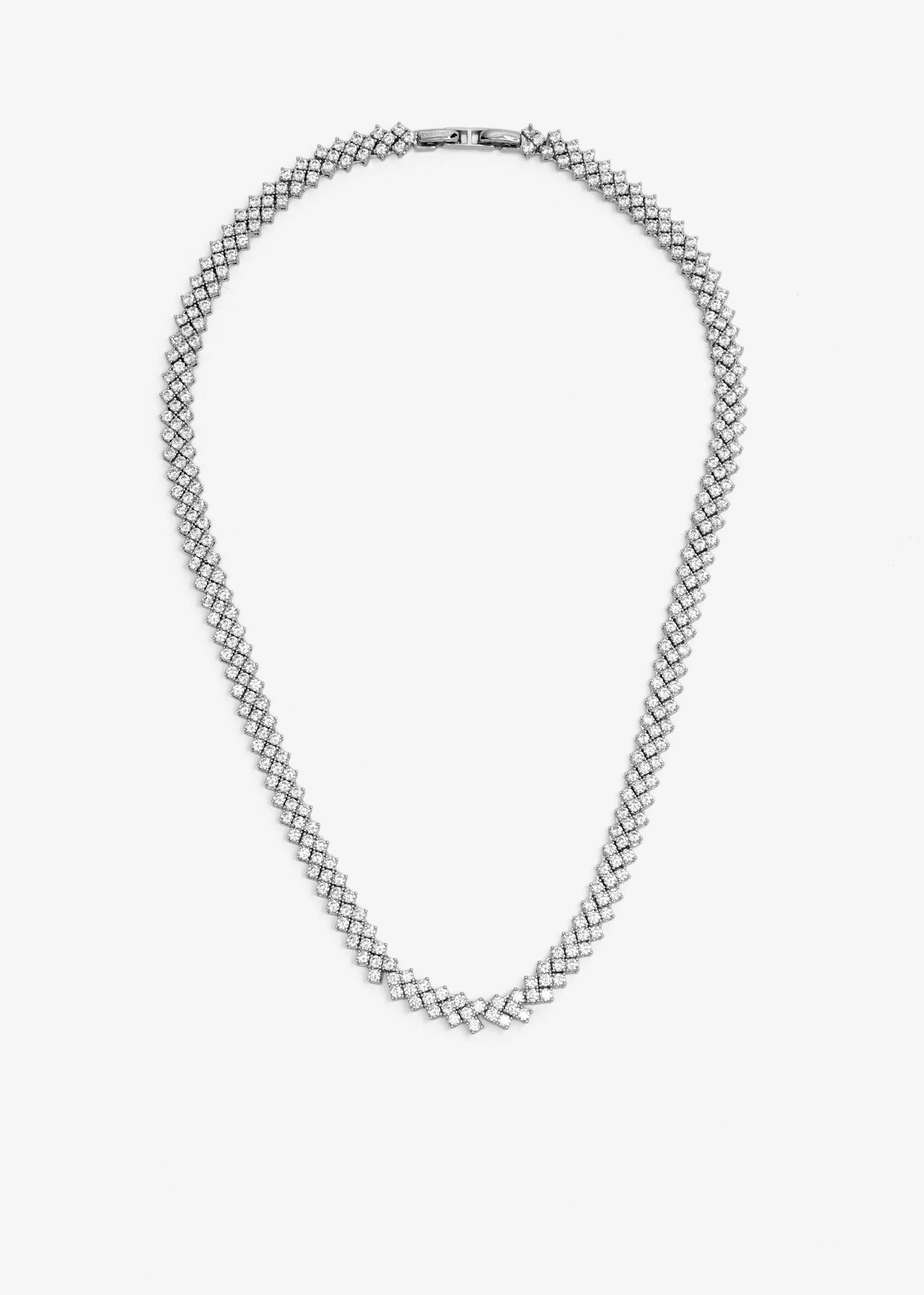 Self-Portrait Crystal necklace for Women - Silver in KSA | Level Shoes