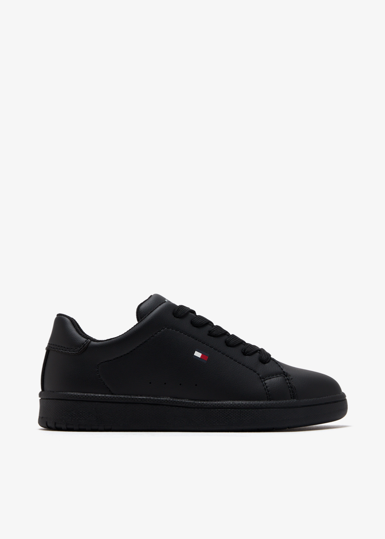 lemohoney03　0916 Tommy Hilfiger Leather sneakers for Boy - Black in Oman | Level Shoes