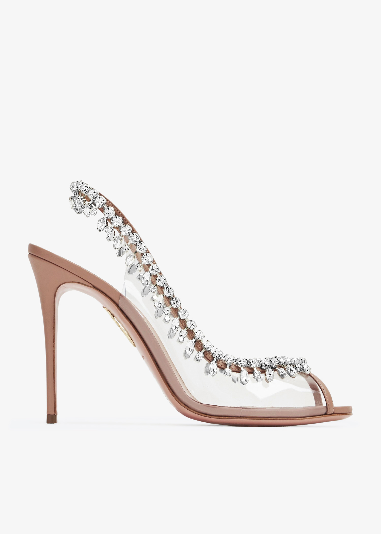 Aquazzura Temptation crystal sandals for Women - Pink in UAE