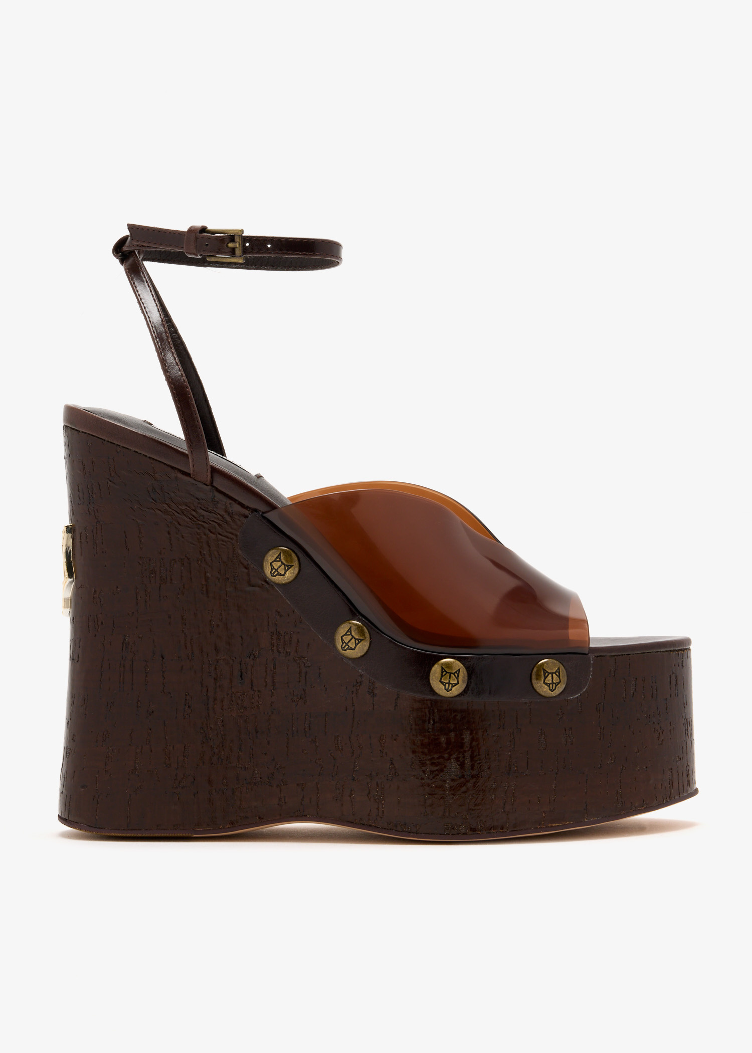 Naked Wolfe Tiger Lily wedge sandals for Women - Brown in USA