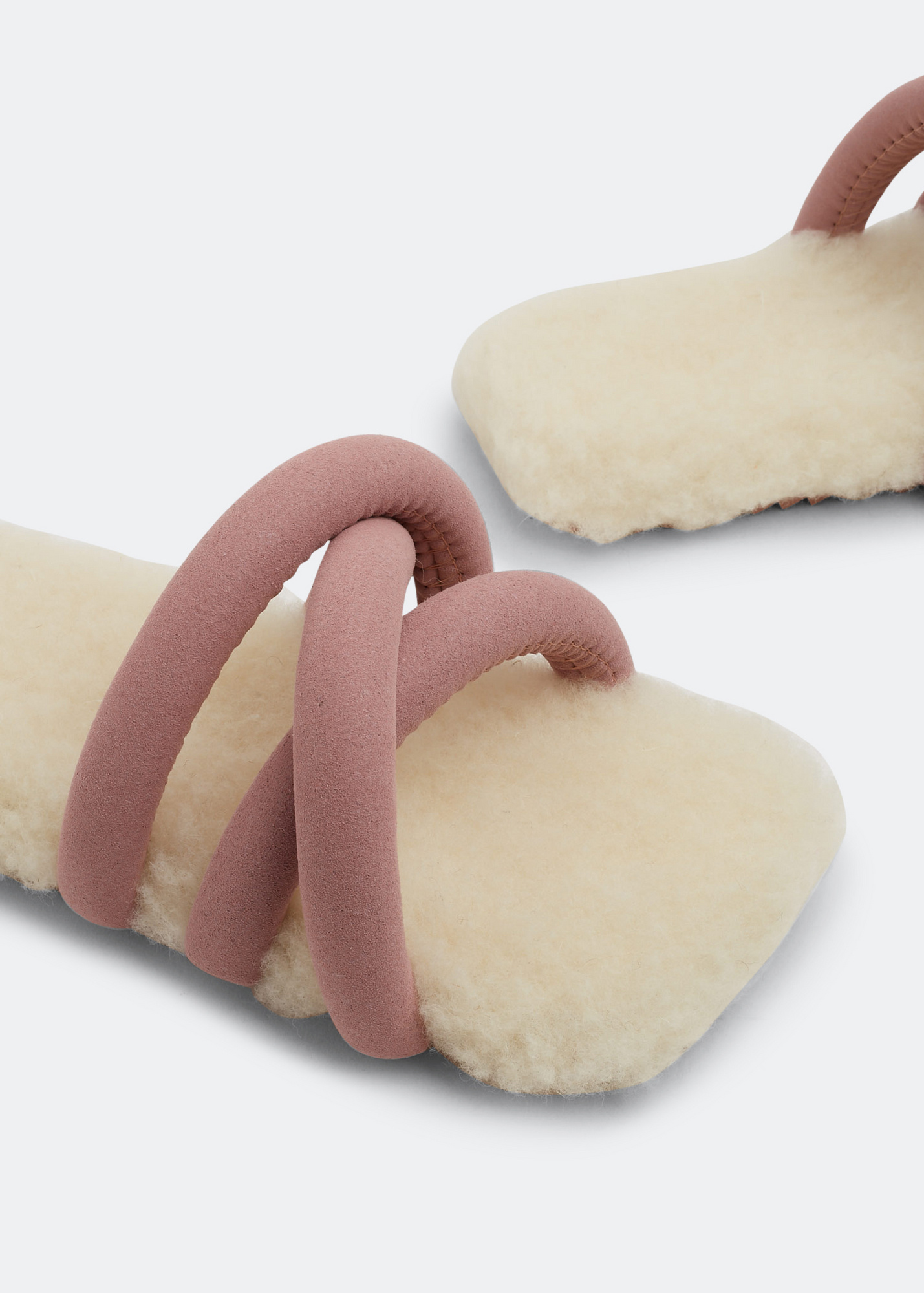 靴 yumeyume hiking sandals pink/gray Yume Yume Wool Hiking Sandal
