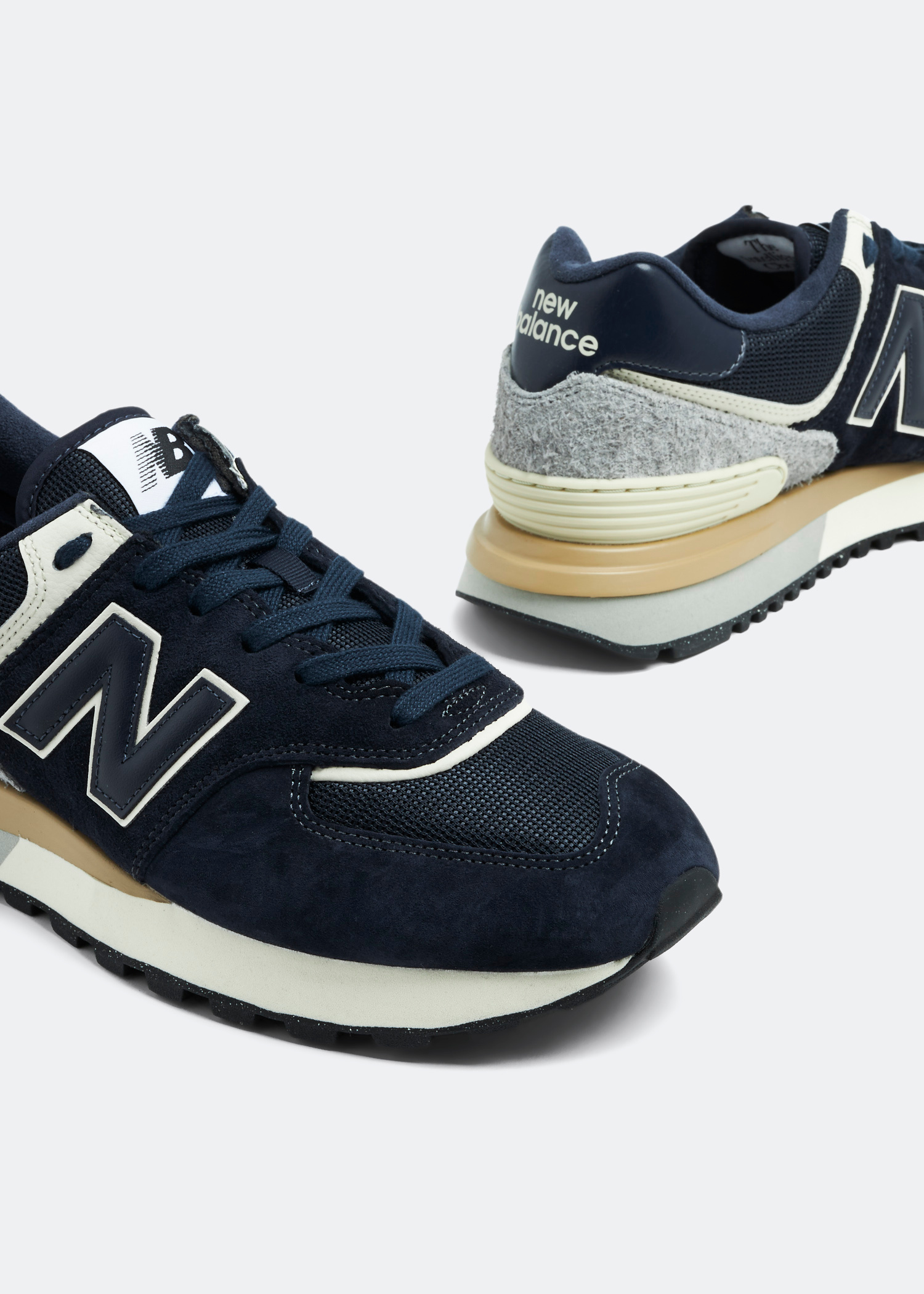 New Balance 574 U574HBG Mens Blue Suede Lace Up Sneakers Shoes Size 9 New Balance U574WBG Mens Blue Suede Lace Up Lifestyle  main image 3