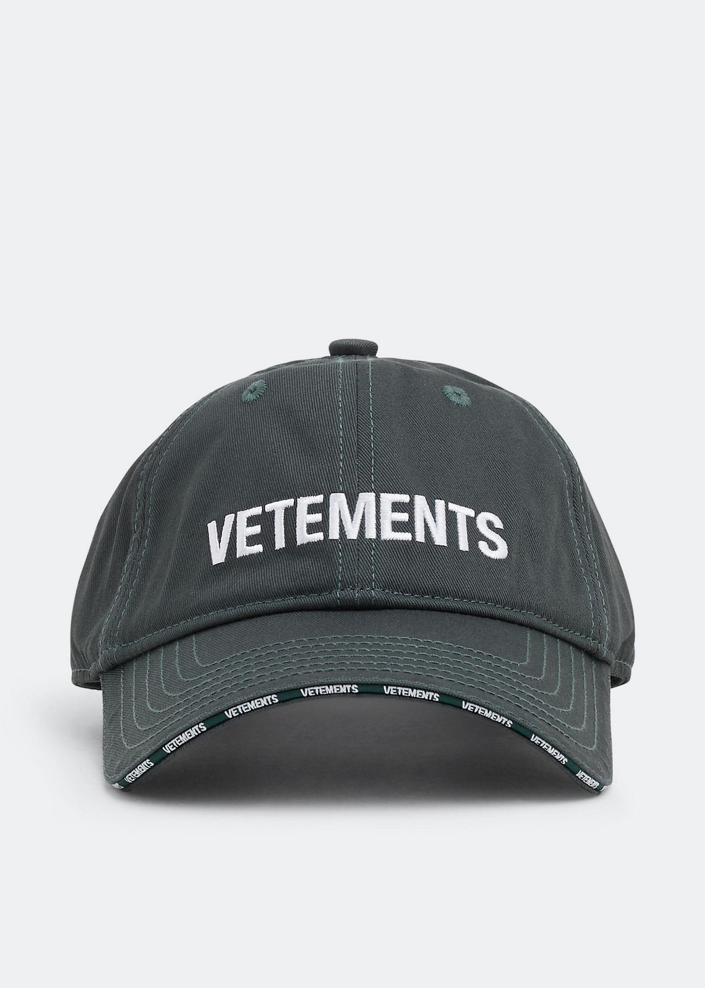 VETEMENTS Classic logo cap for Men - Green in USA | Level Shoes