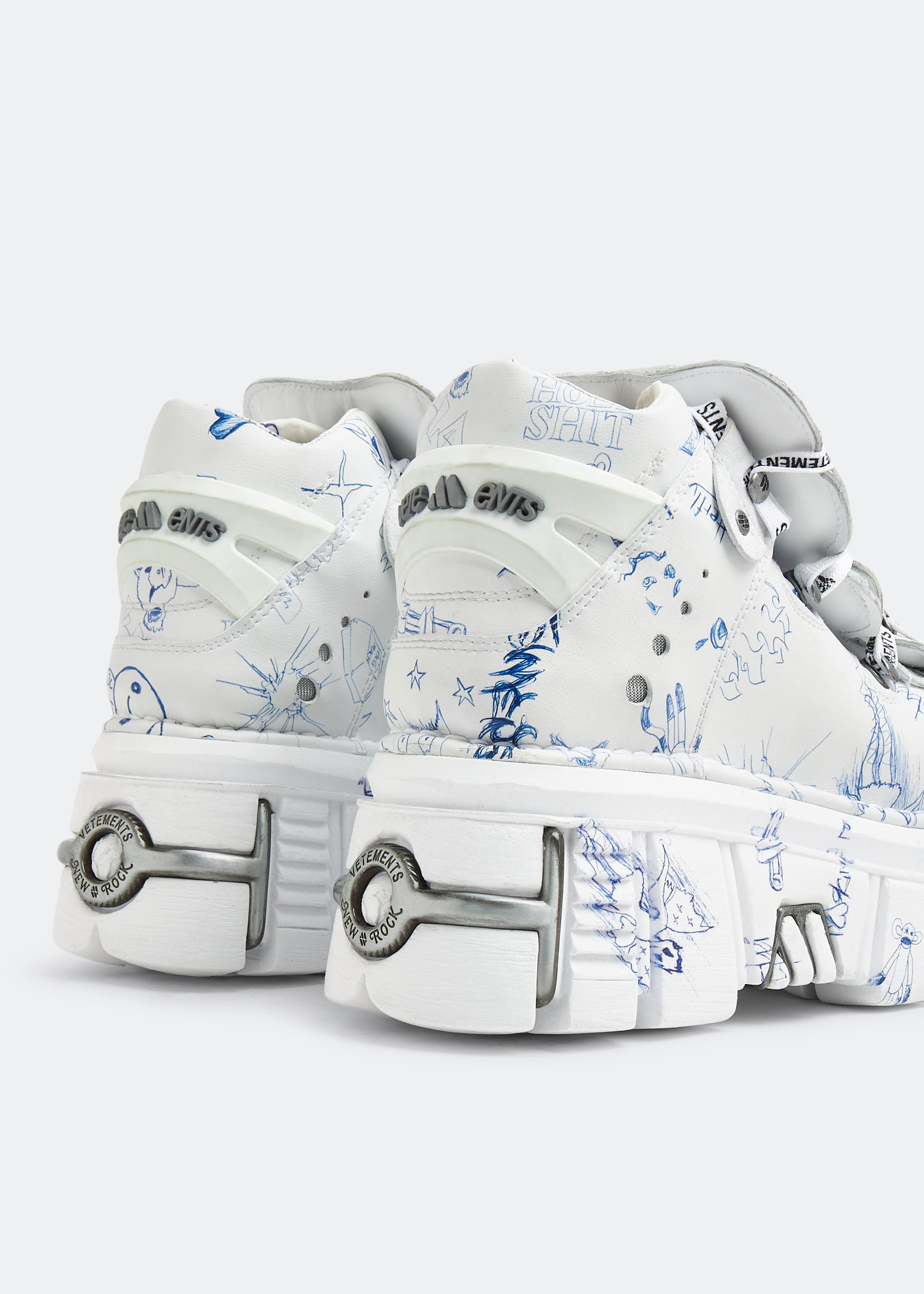 VETEMENTS x New Rock platform sneakers for Men - White in VETEMENTS x New Rock platform sneakers for Men - White in