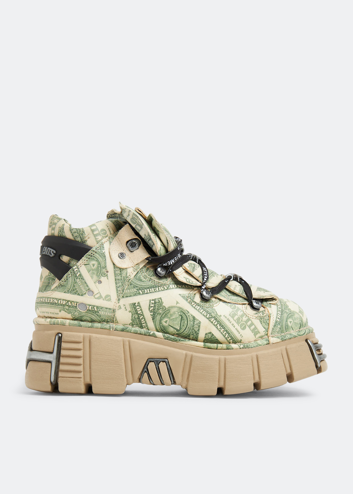 VETEMENTS x New Rock platform sneakers for Men - Green in UAE 