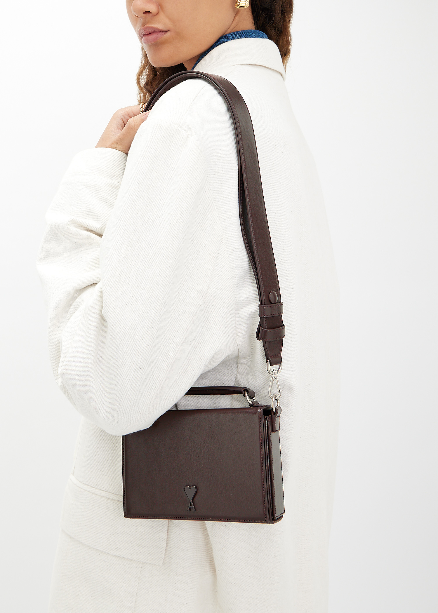 Ami Ami de Coeur Lunch Box bag for Women - Brown in Oman | Level Shoes