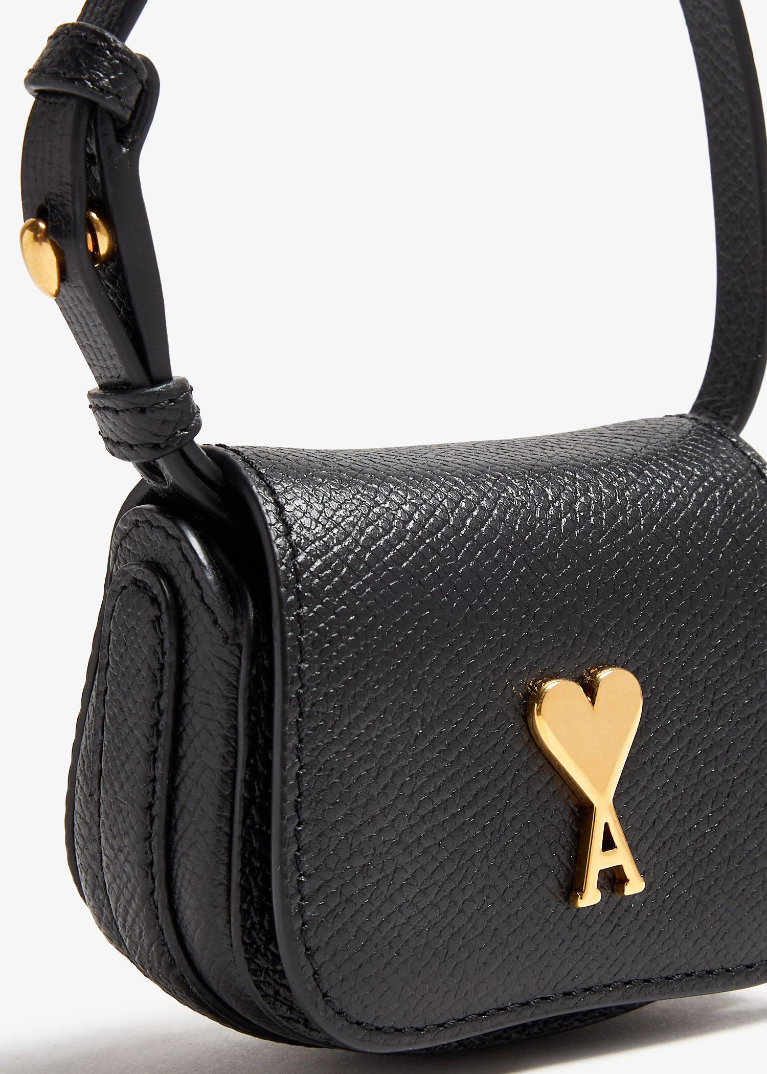 AMI PARIS Sac Nano Paris Paris バッグ ミニ 送料込み Black Full Grain Leather Bag Paris Paris | AMI PARIS US