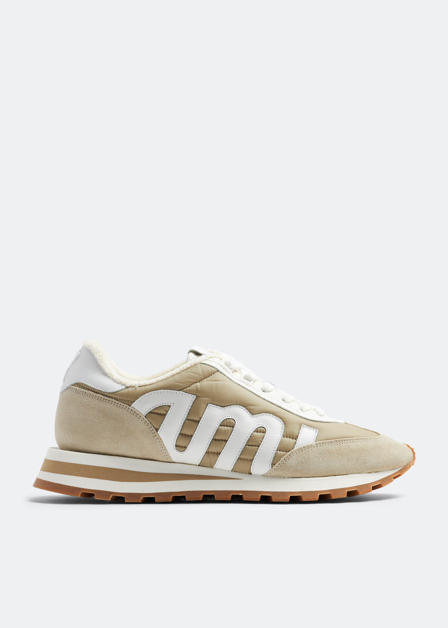 AMI PARIS｜MEN'S Rush ローカット スニーカー USN009.AW0007 Ami Ami Rush sneakers for Men - Beige in USA | Level Shoes