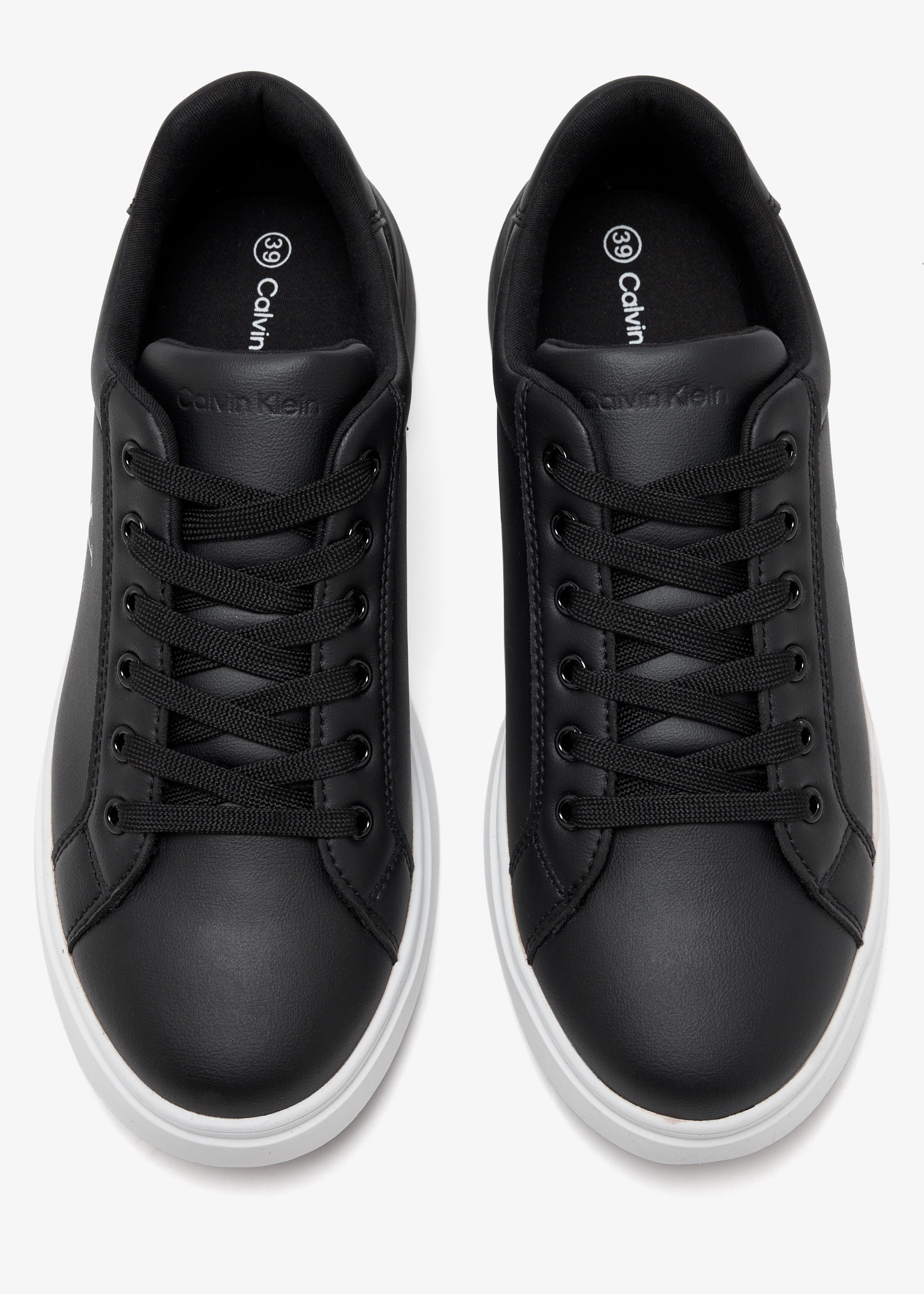 Calvin Klein Leather sneakers for Boy - Black in USA | Level 