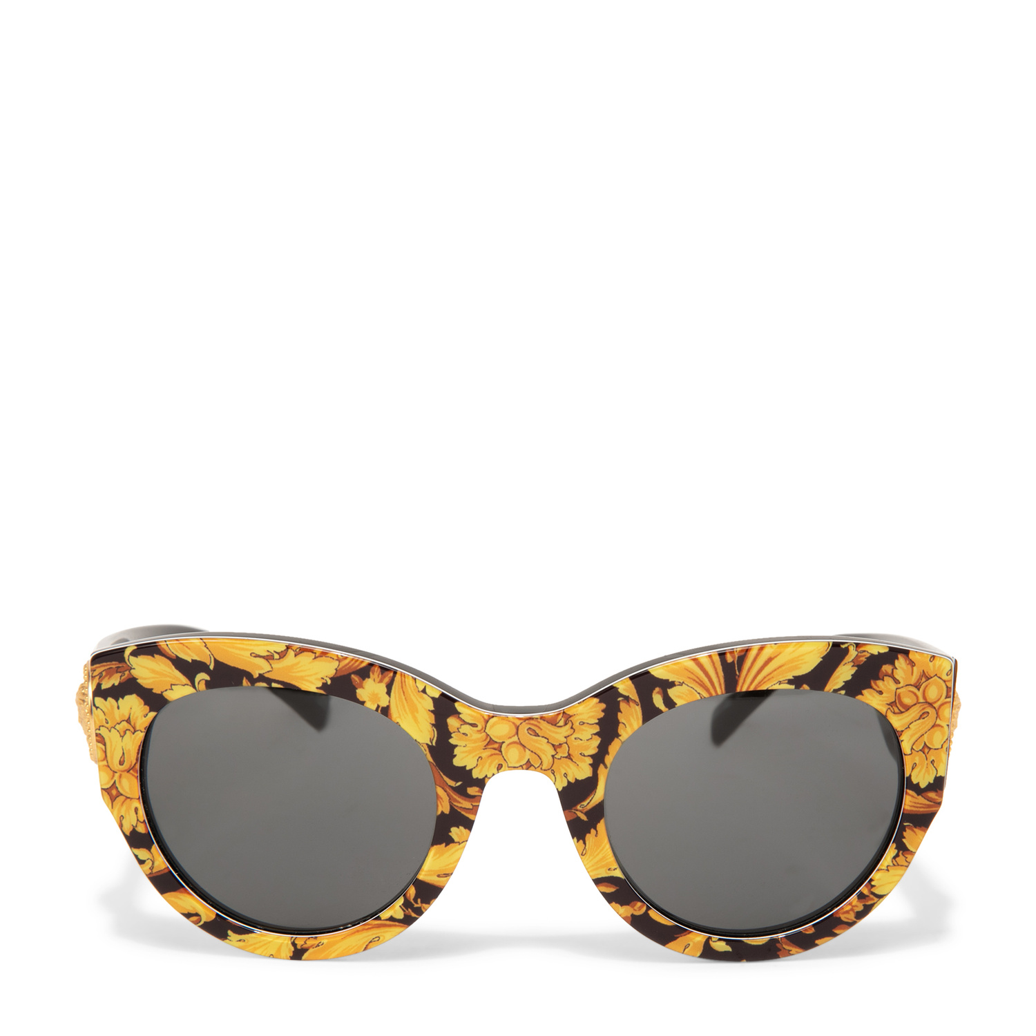 The sunglasses Versace VE4353 Tribute Barocco Print Sunglasses New VERSACE Sunglasses VE 4353 GB1/87 51-26 140 Black & Gold  main image 2