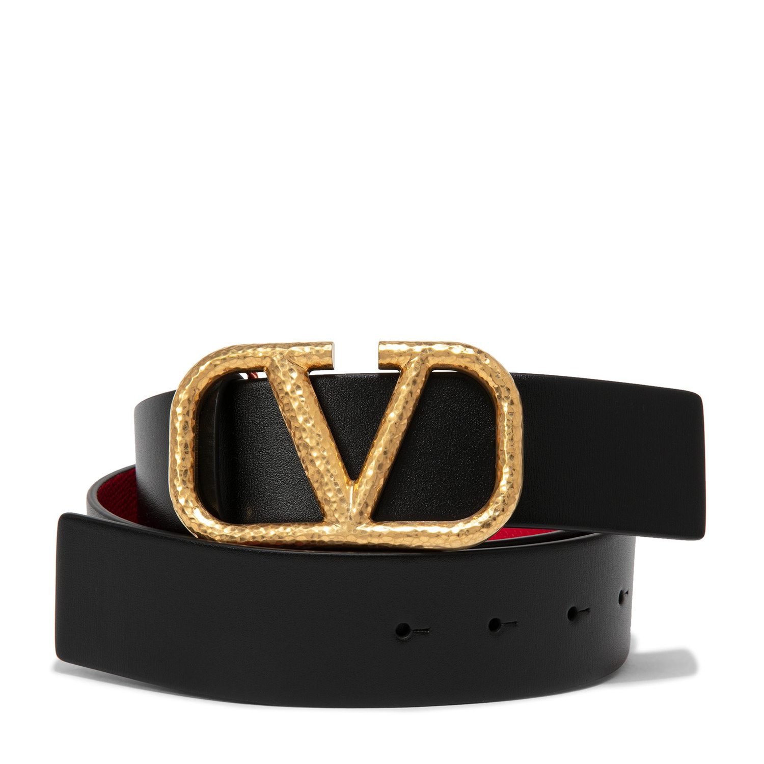 Valentino Garavani VLogo Signature belt for Women - Black in