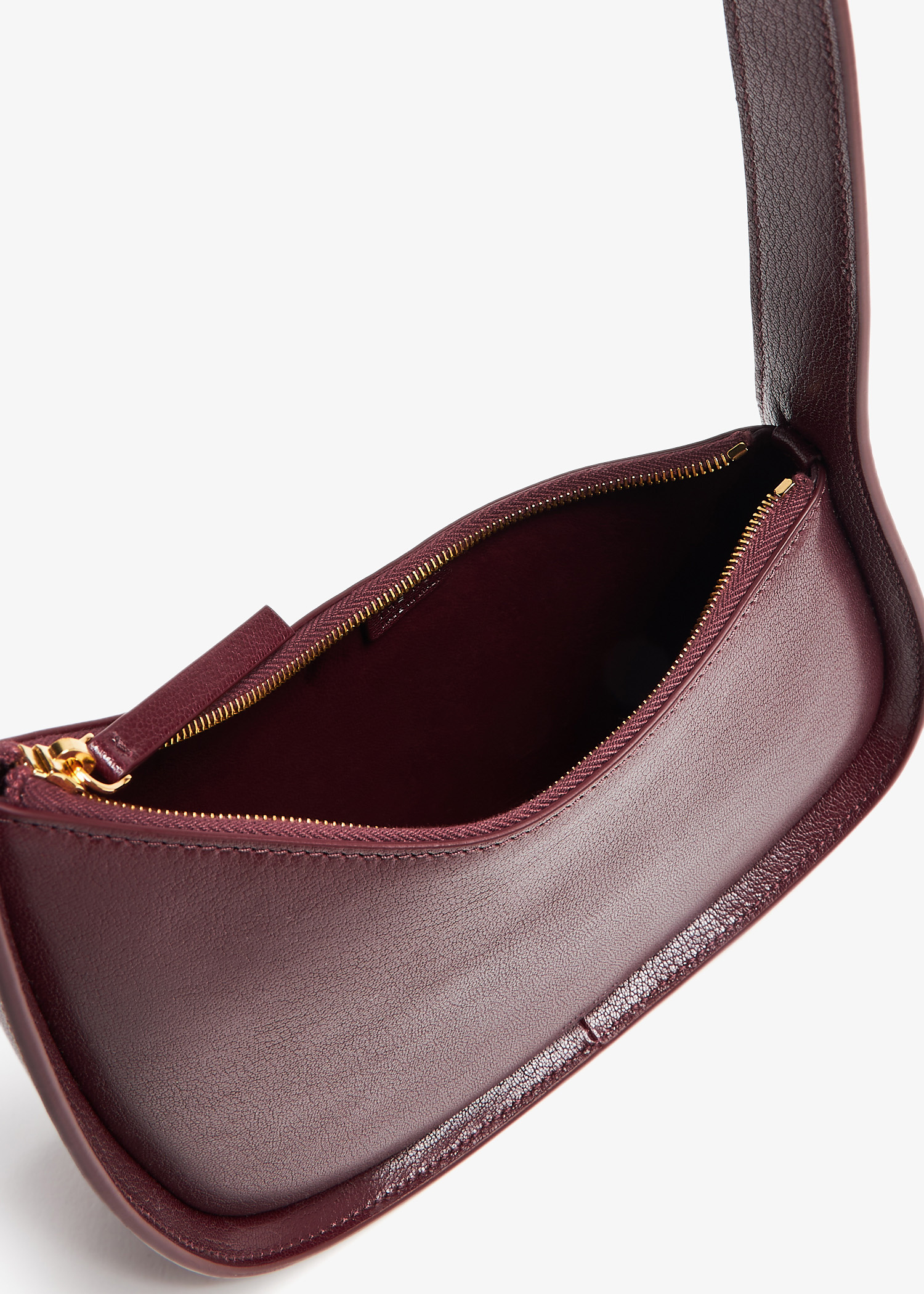 The Row Half Moon bag for Women - Burgundy in UAE | Level Shoes