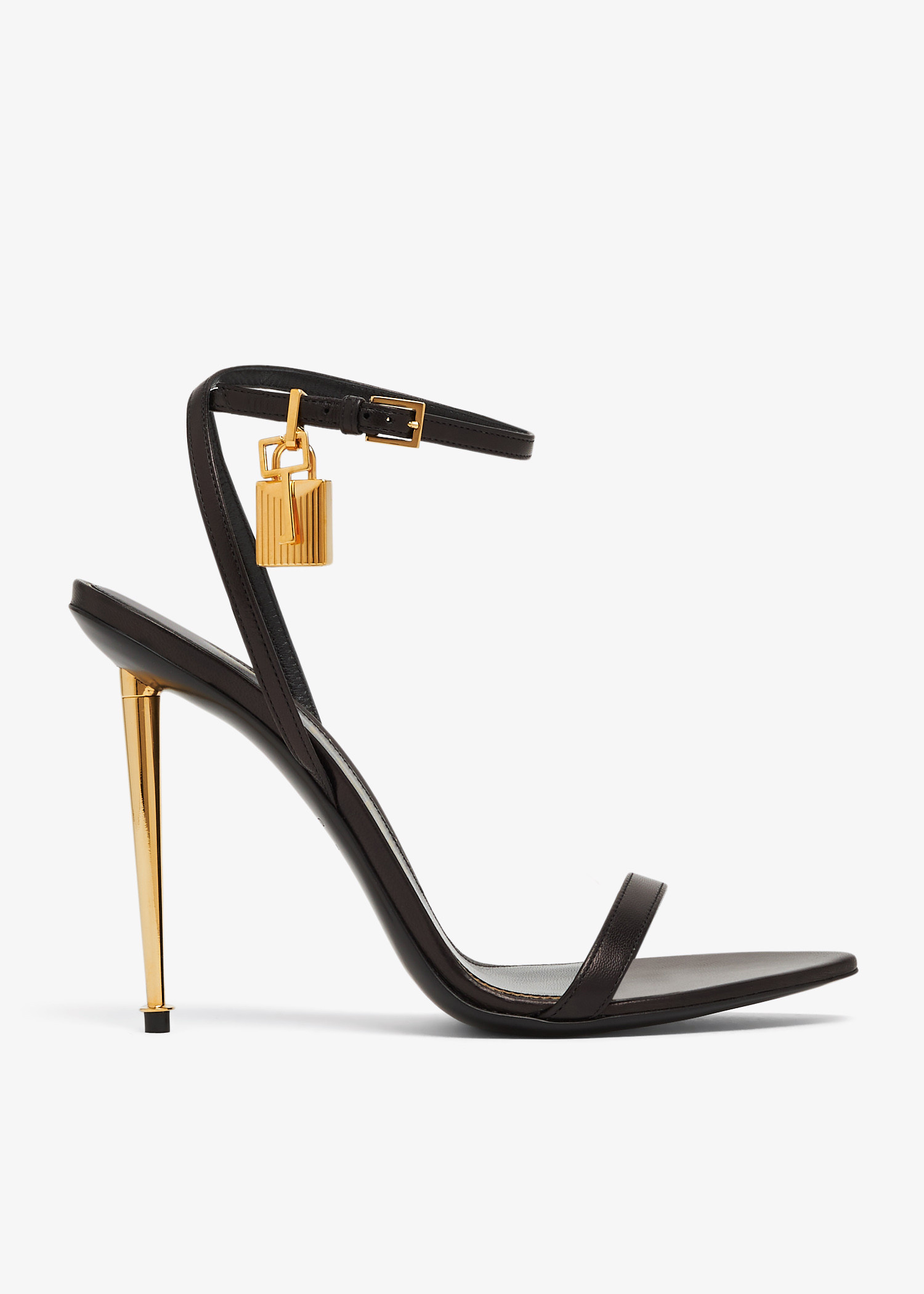 Tom Ford Padlock naked sandals for Women - Black in UAE