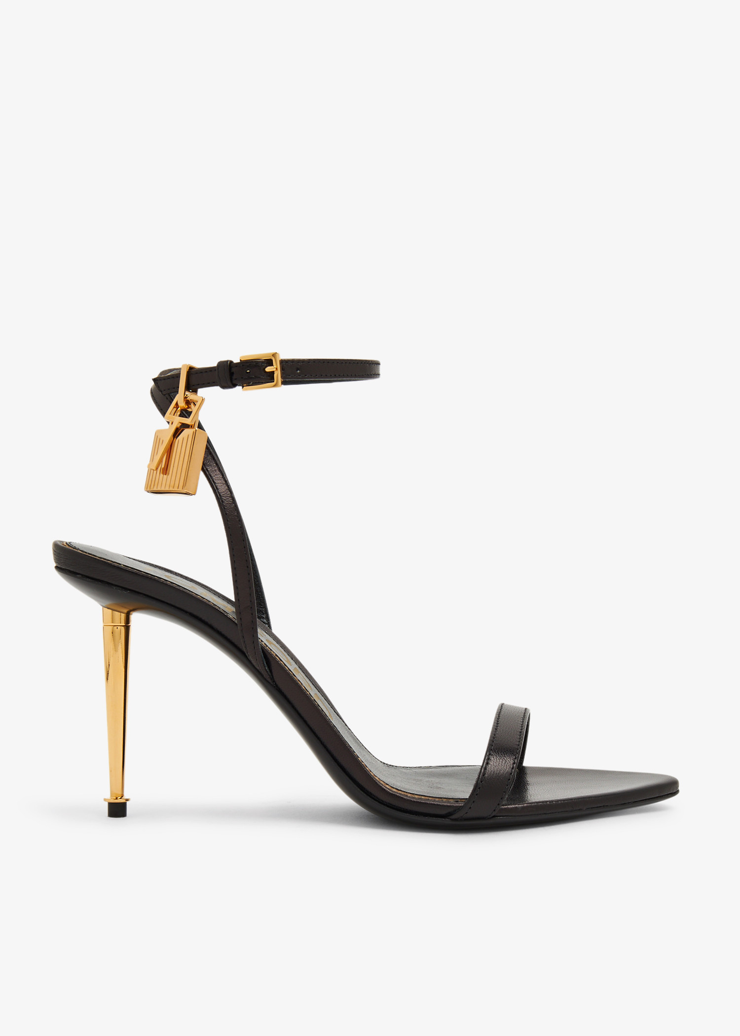 Tom Ford Padlock naked sandals for Women - Black in USA