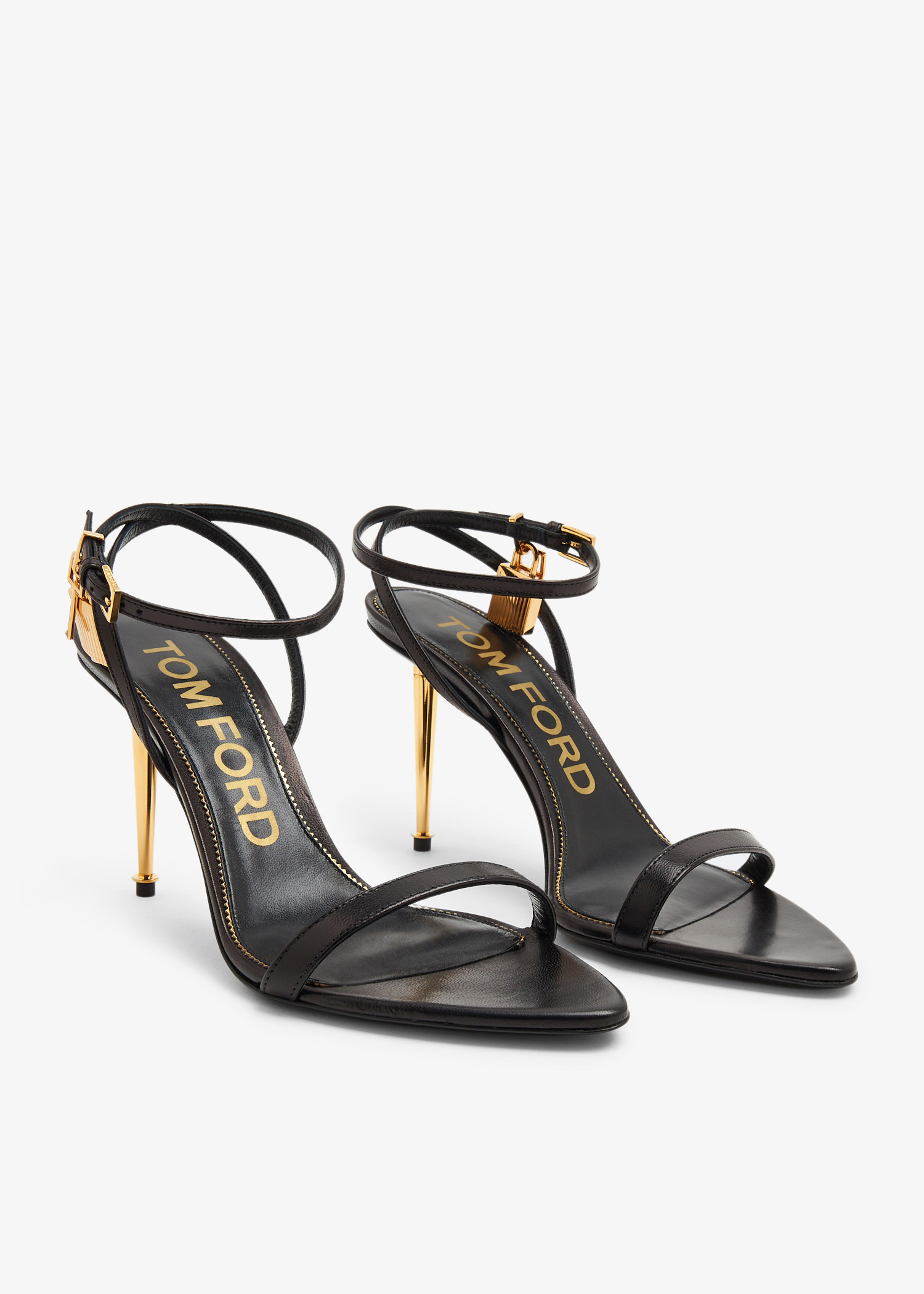 Tom Ford Padlock naked sandals for Women - Black in UAE
