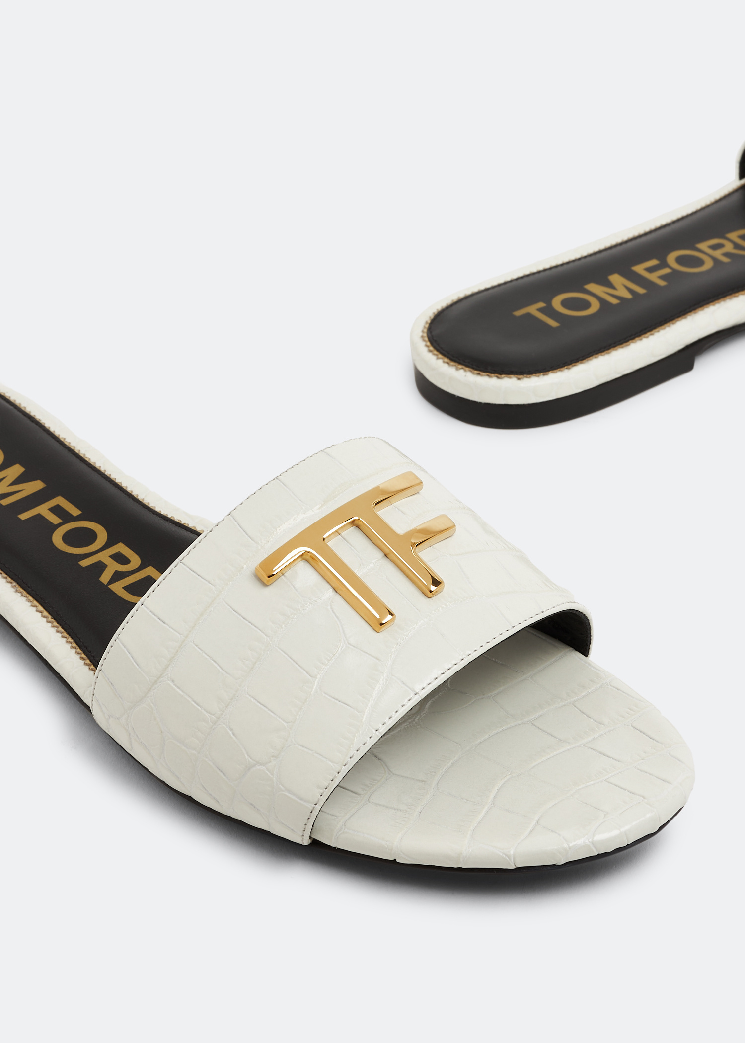 【関税&送料込】Tom Ford Sandalo Con Lucchetto TOM FORD Sandali In Pelle Con Lucchetto 105mm | Nero
