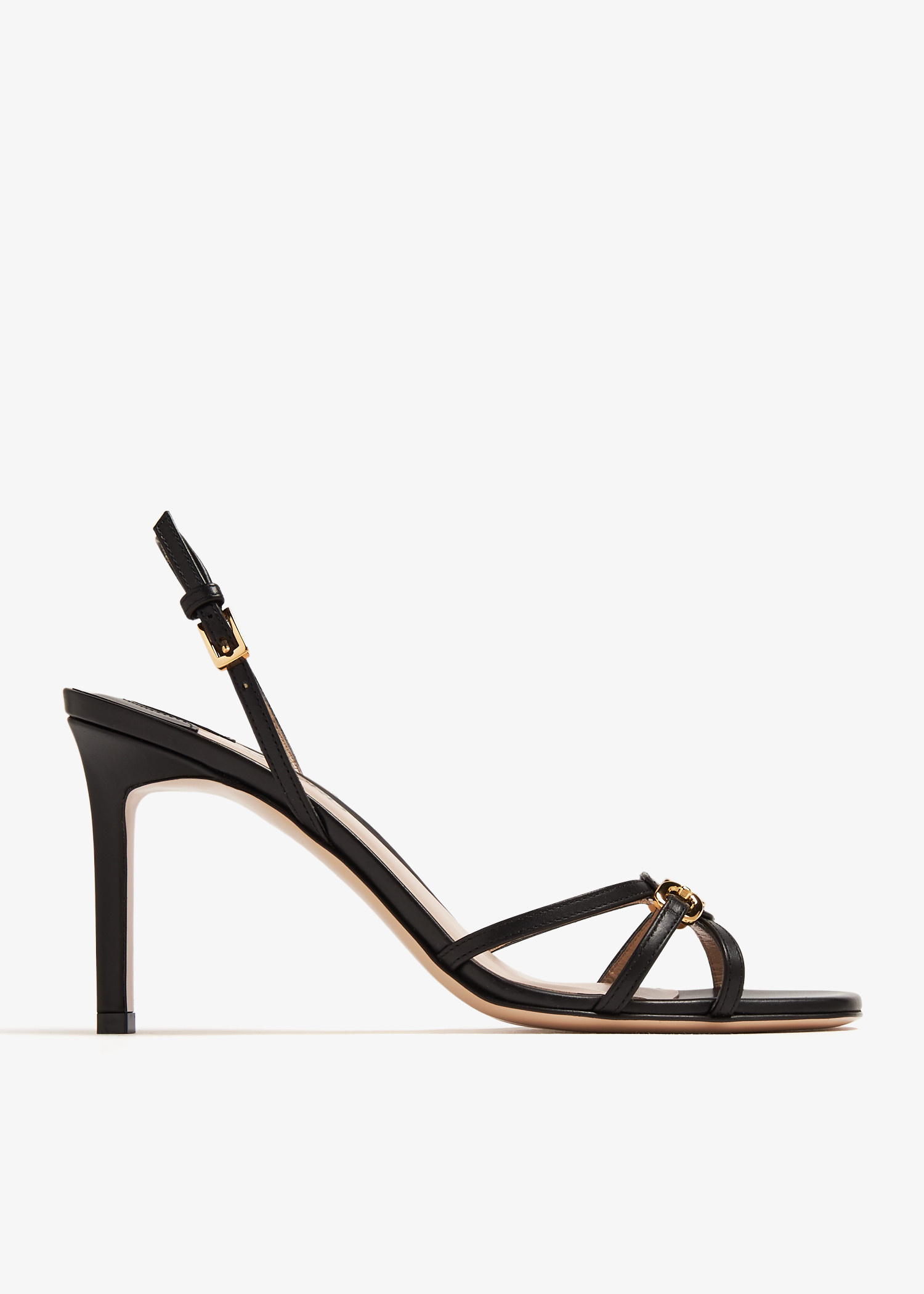 Tom Ford Strappy leather sandals for Women - Black in Qatar