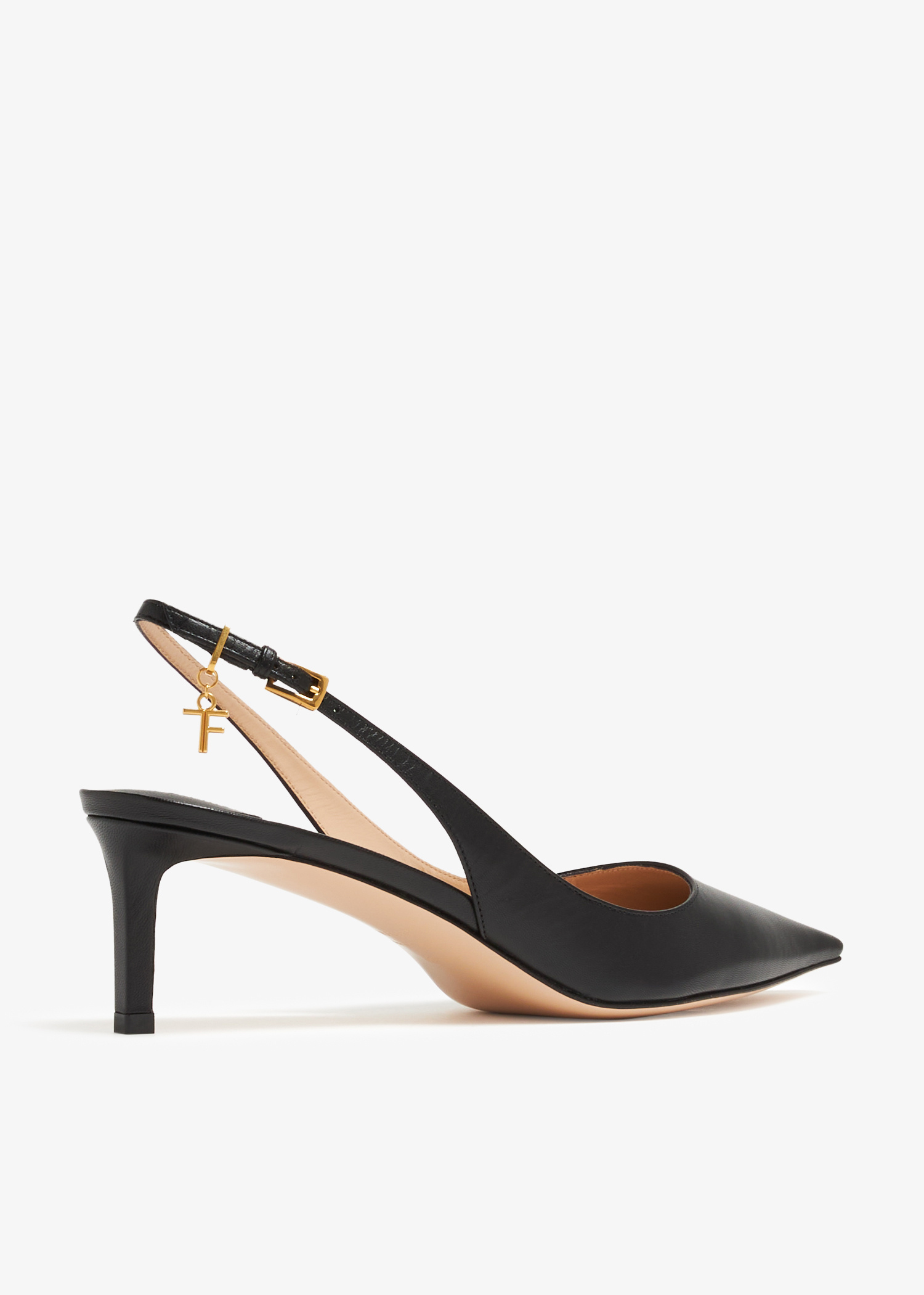 Tom Ford Angelina 女士slingback跟高跟鞋- 黑色阿联酋| Level Shoes