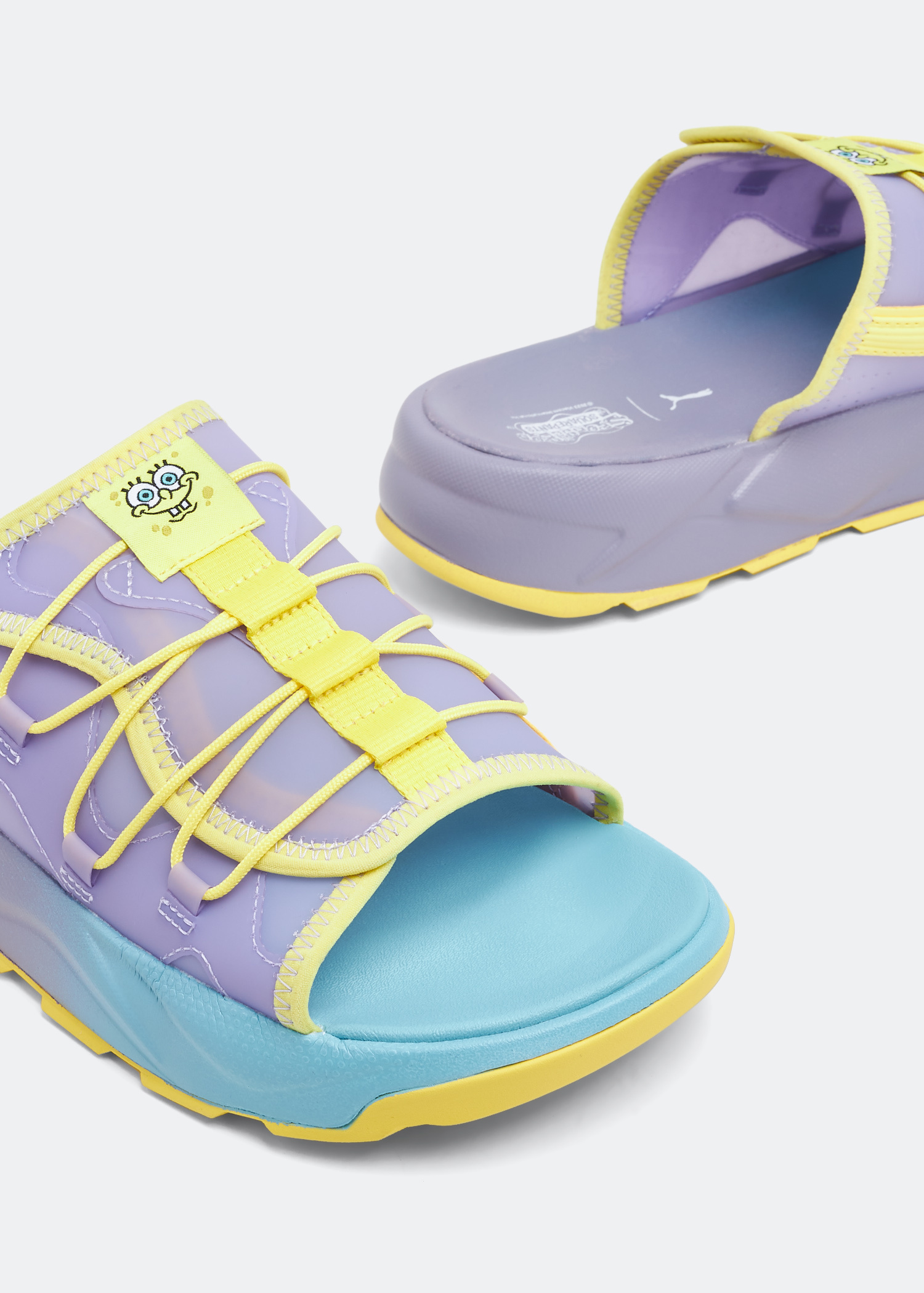 Puma SpongeBob Slides PUMA x SPONGEBOB Popcat 20 Slides Youth | PUMA Shop All PUMA  main image 2