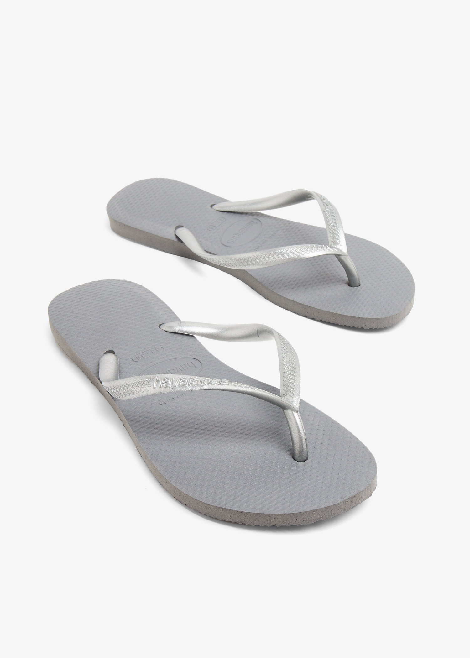 Havaianas Slim flip flops for Girl - Silver in UAE | Level Shoes