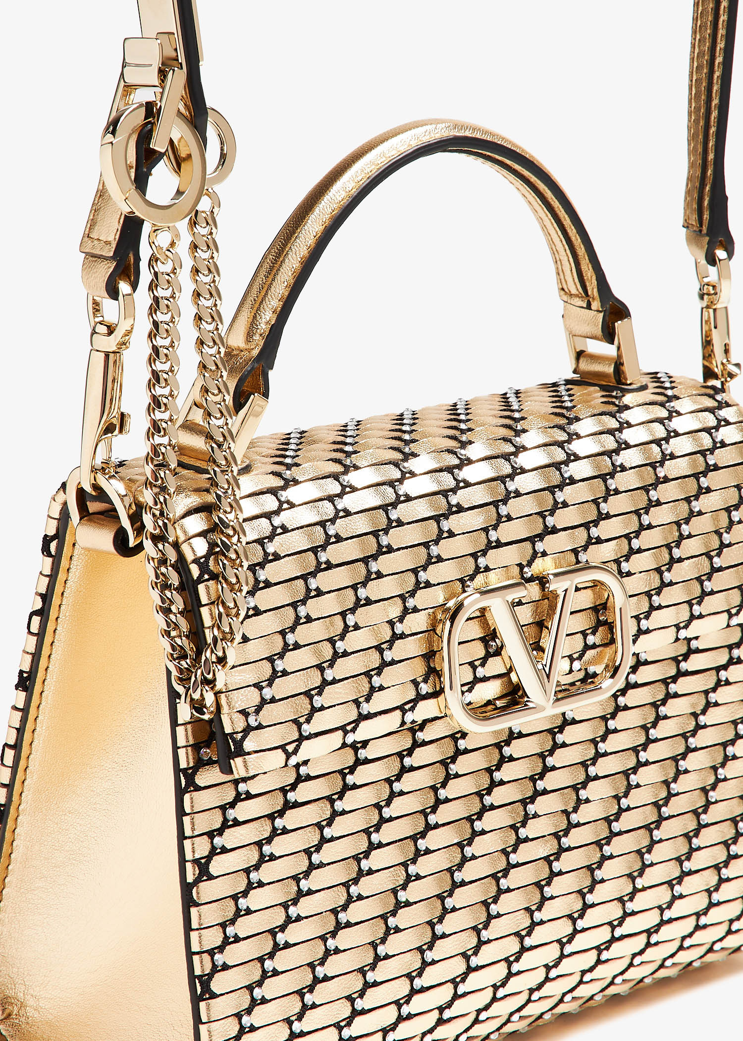 Valentino Garavani Vsling top handle bag for Women - Gold in