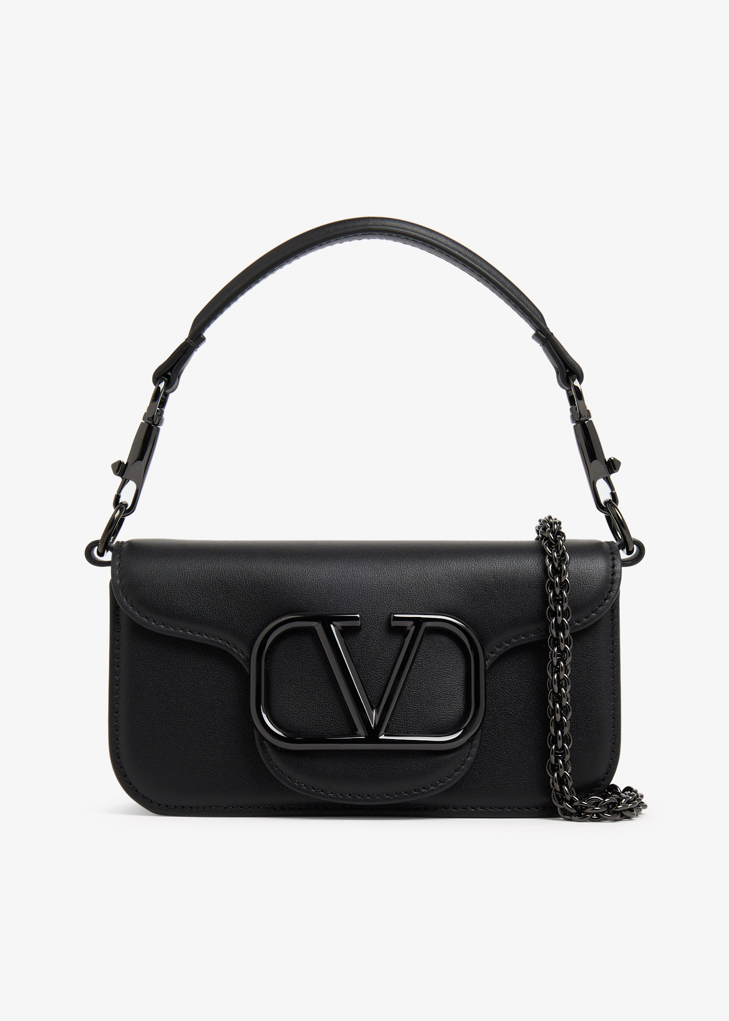 Valentino Garavani Locò small shoulder bag for Women - Black