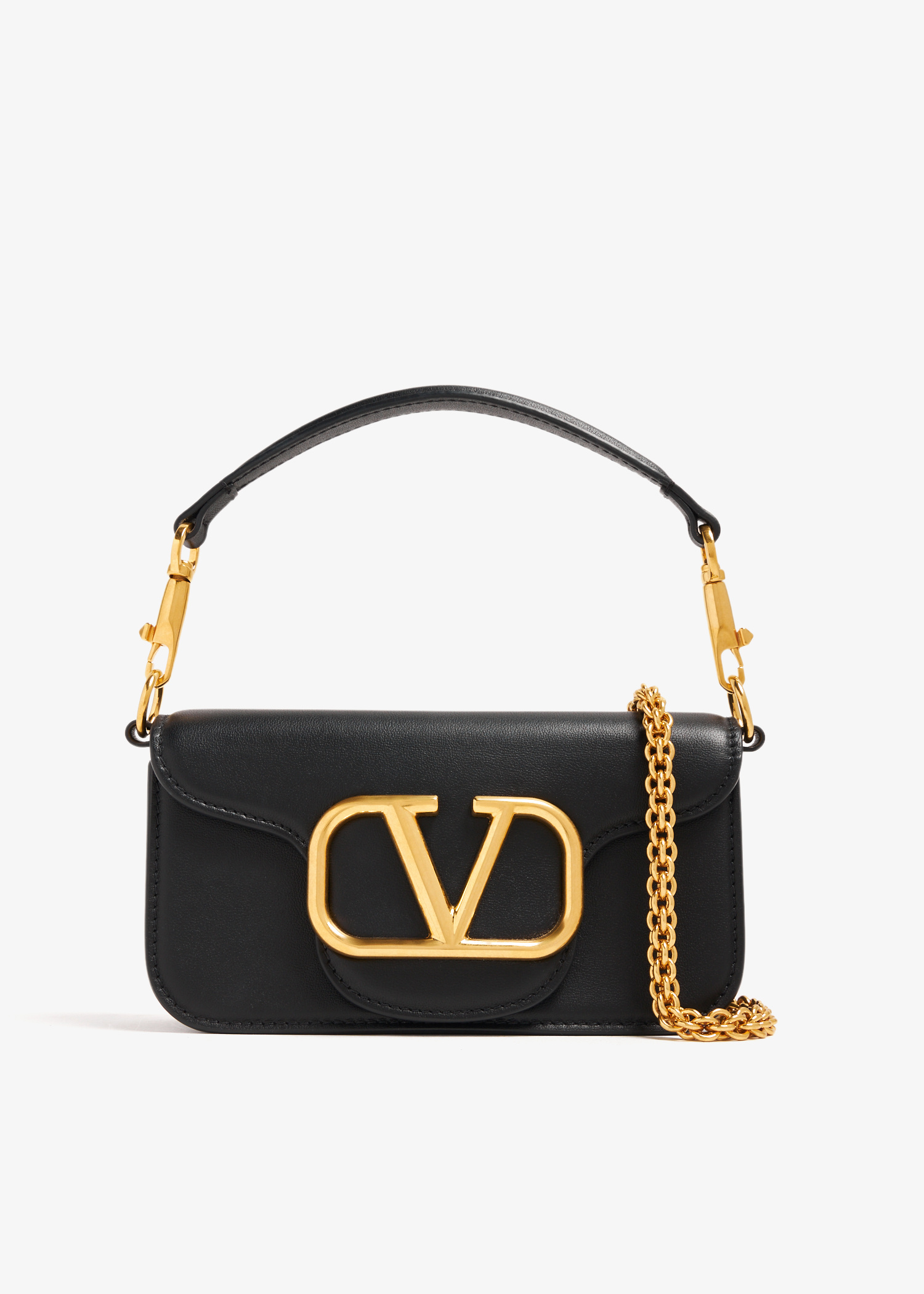 Valentino Garavani Locò small shoulder bag for Women - Black