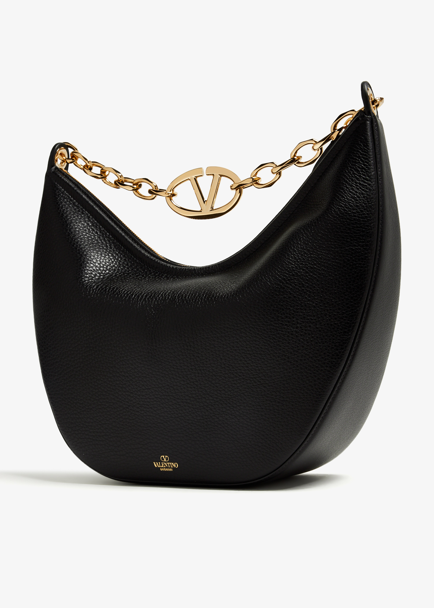 【関税込み】VALENTINO GARAVANI MINI VLOGO MOON HOBO BAG Valentino Garavani VLogo Moon Mini Hobo Bag in Nappa Leather