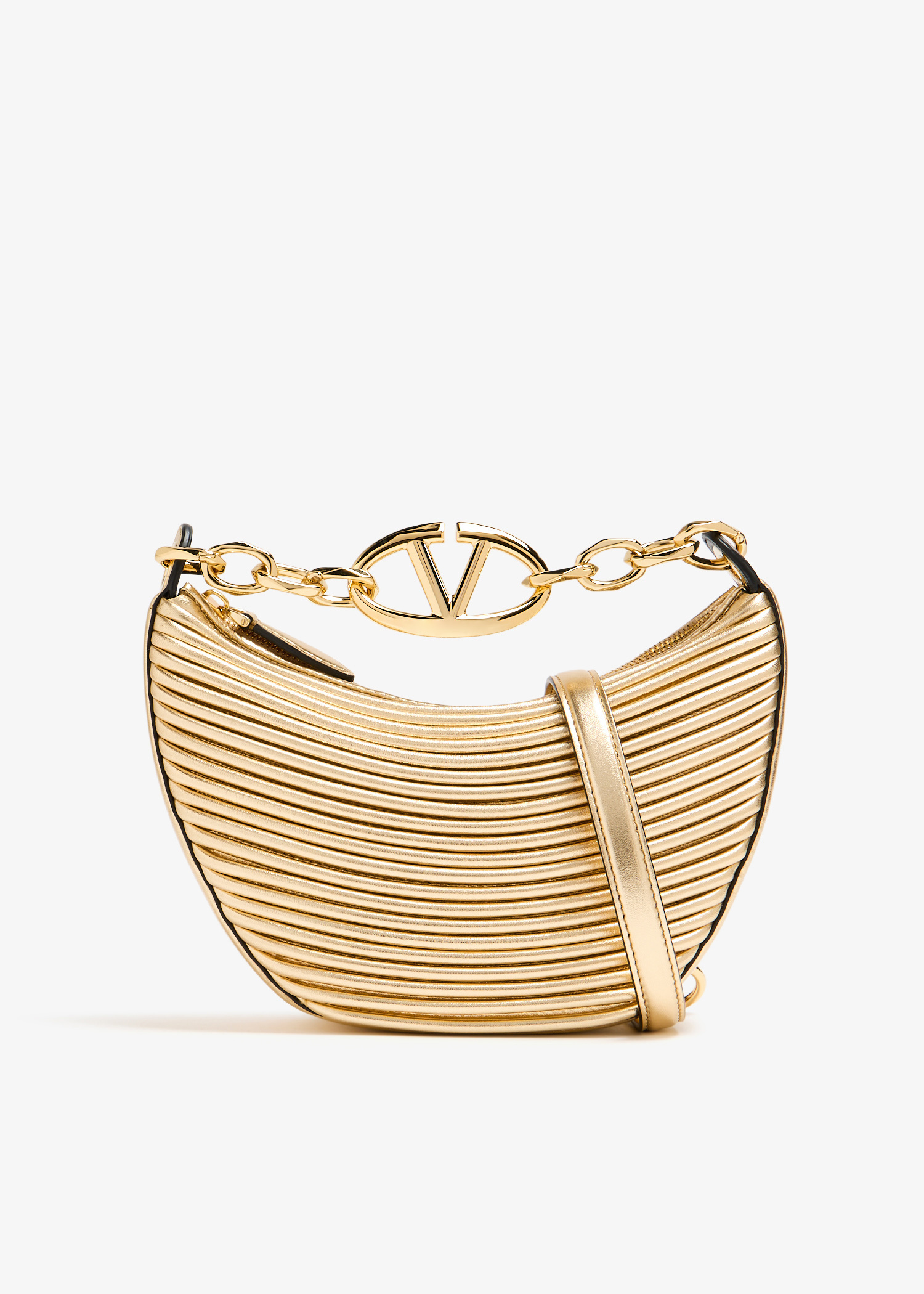 バッグ・カバンその他 VALENTINO Woman Mini bag Gold 7W2B0137IEW CES Valentino Garavani Mini VSling Metallic Tote Bag | Gold
