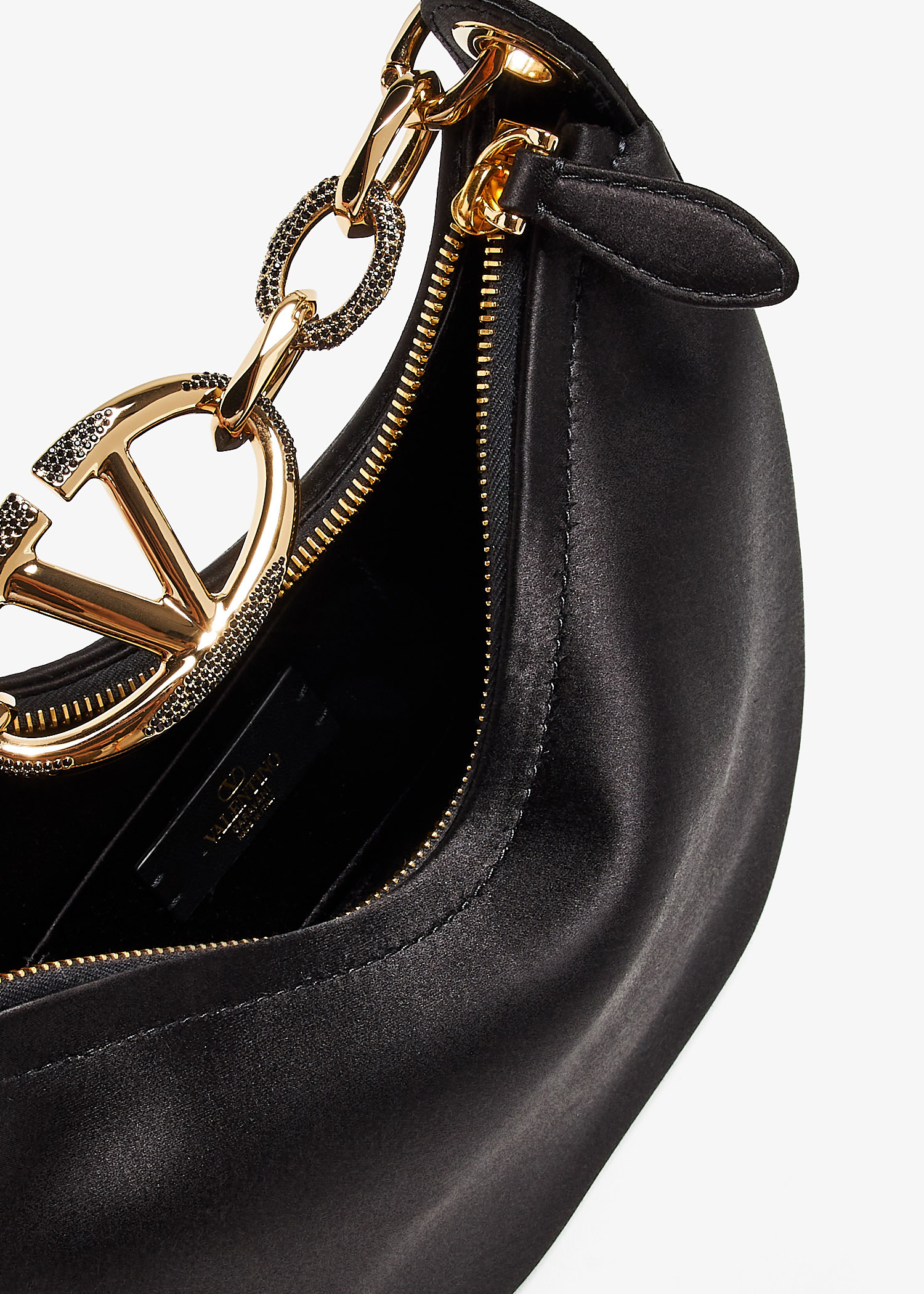 VIP価格.VALENTINO GARAVANI VLOGO MOON MINI BAG 関税送料込 Valentino Garavani VLogo Moon shoulder bag for Women - Black