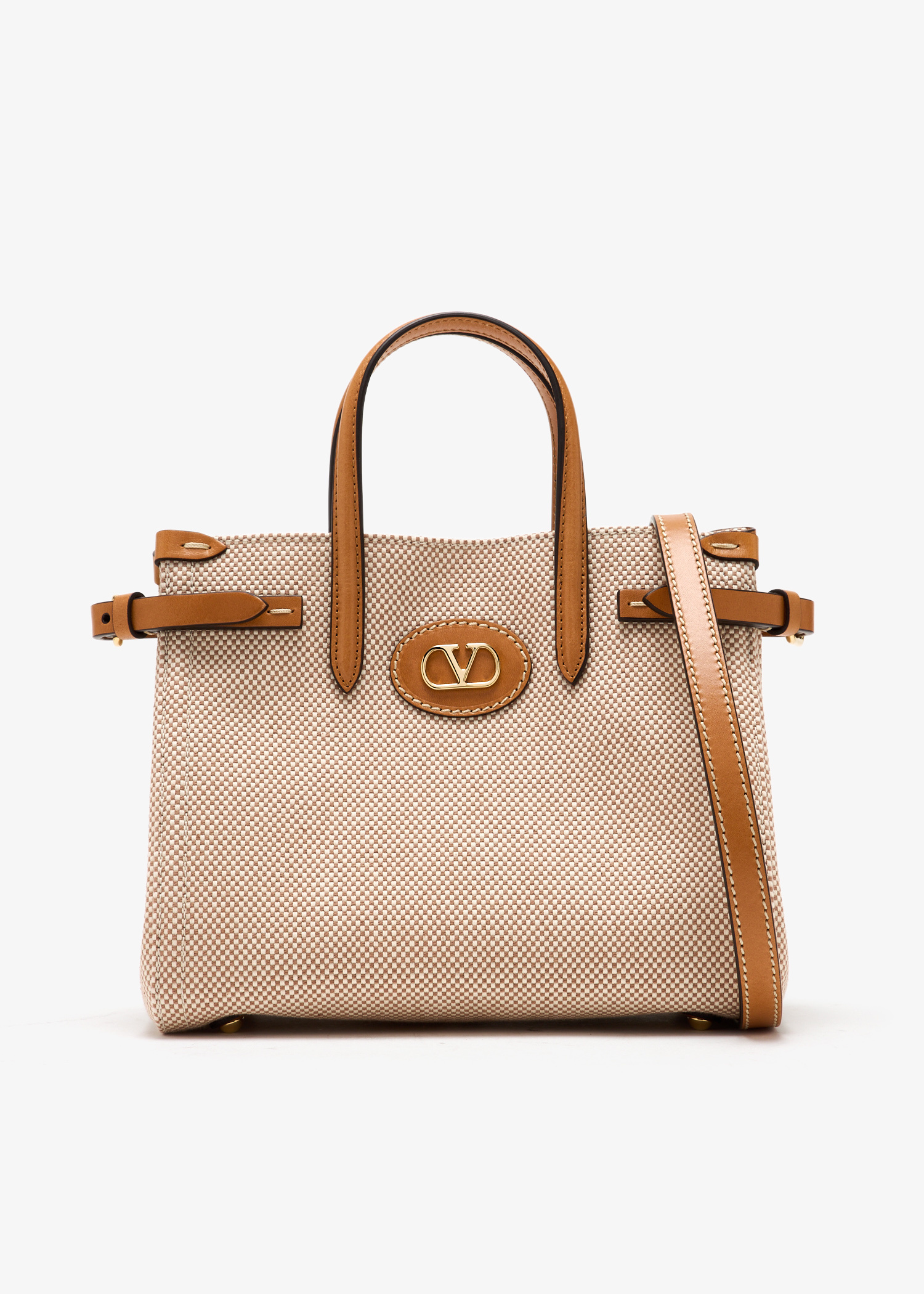 Valentino Garavani Antibes small tote bag for Women - Beige