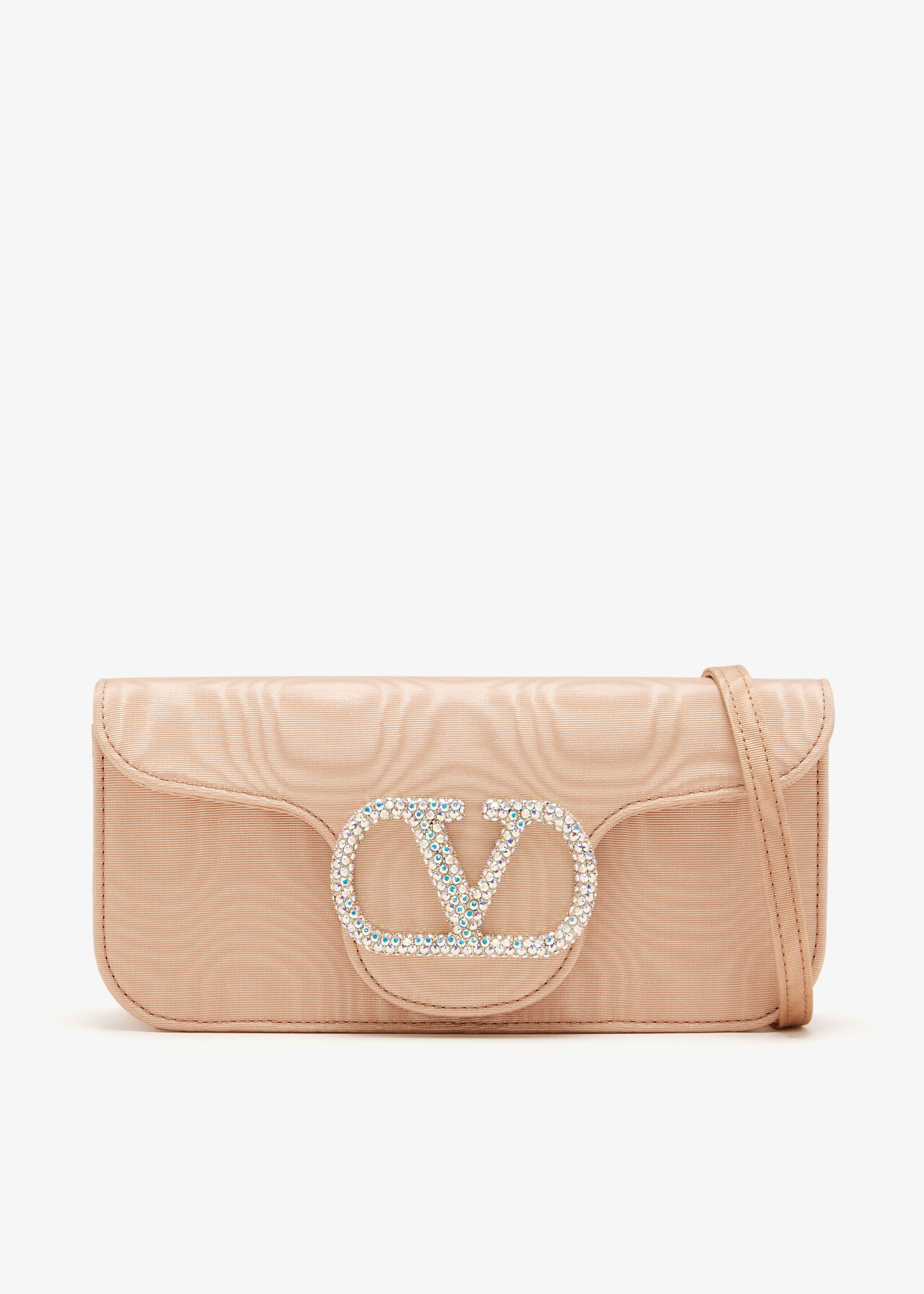 Valentino Garavani Locò clutch for Women - Rose Gold in UAE