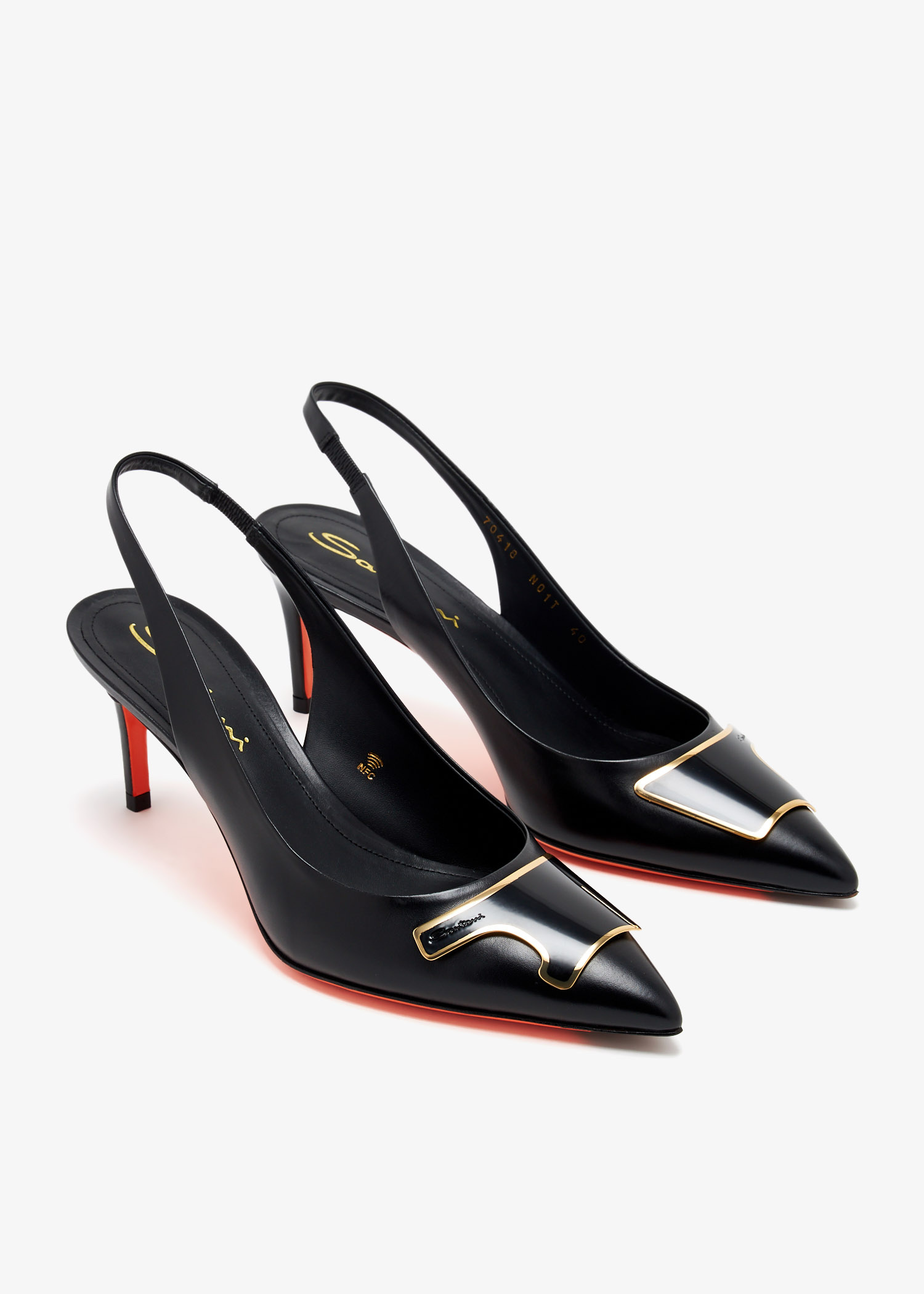 Santoni Sibille slingback pumps for Women - Black in UAE