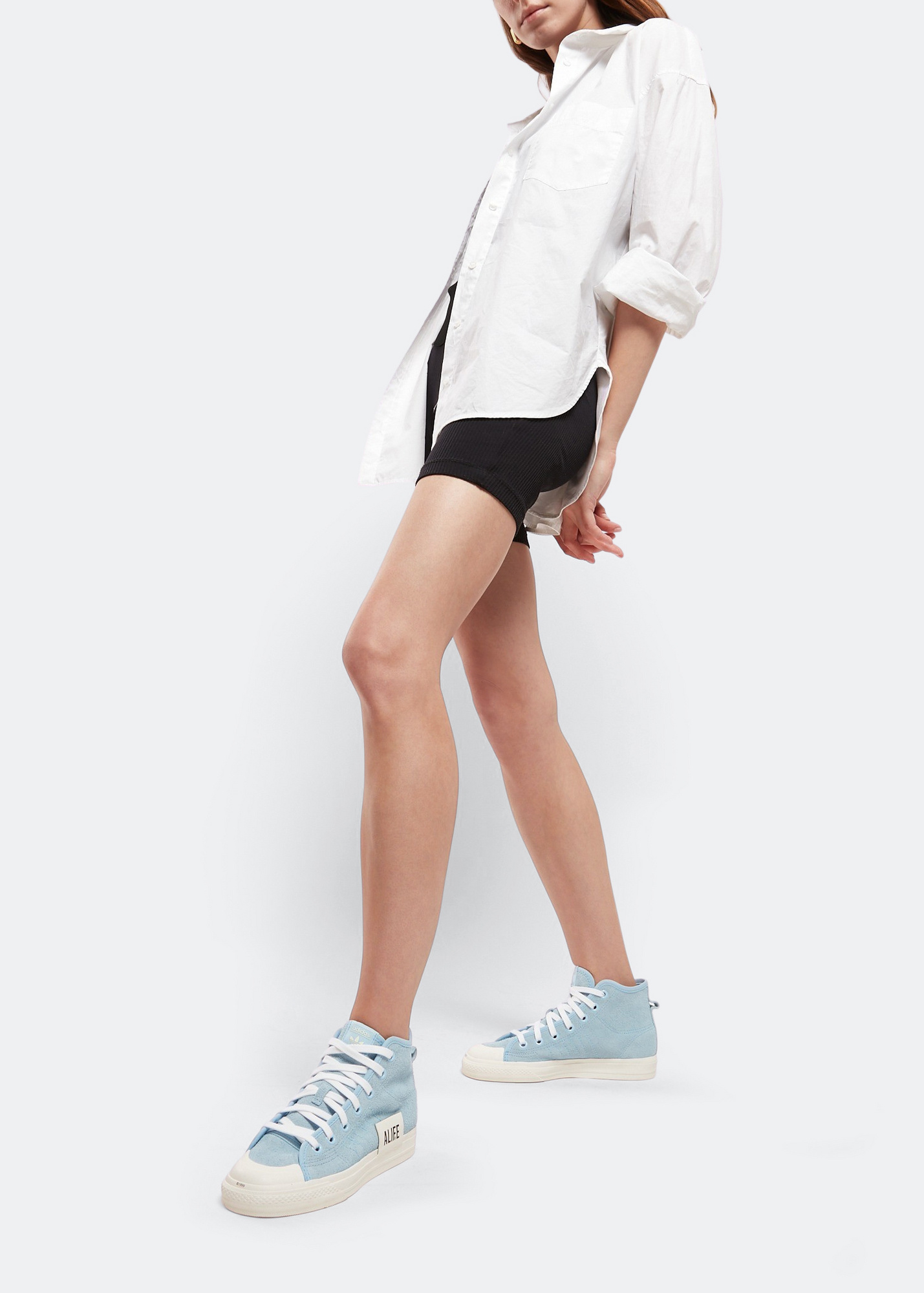 adidas x ALIFE Nizza Hi sneakers for Women - Blue in USA | Level Shoes
