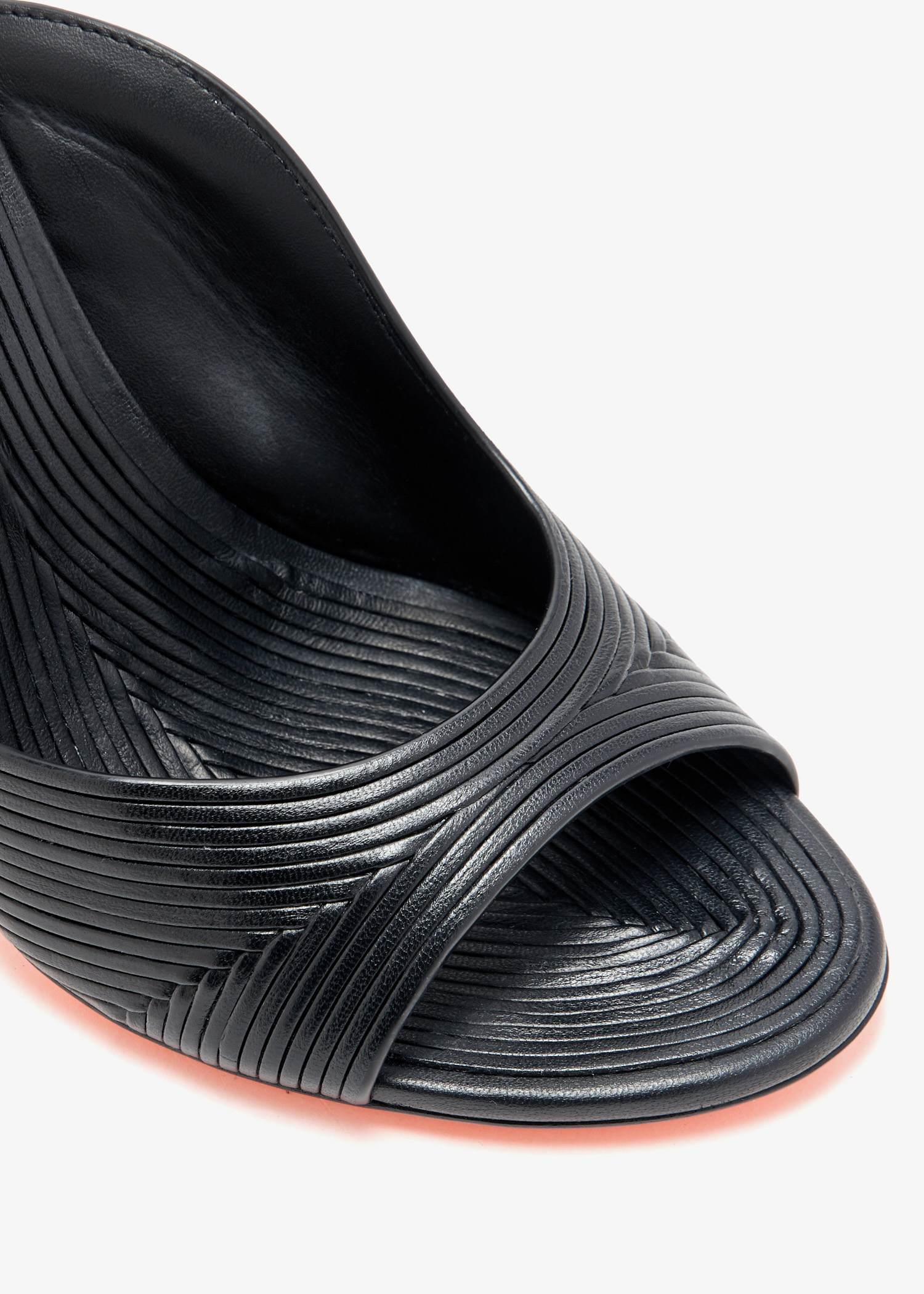サンダル・ミュール SANTONI SS25 Sandals (WHIW71636HA2TOOX O50) Santoni Serpentine sandals for Women - Black in UAE | Level