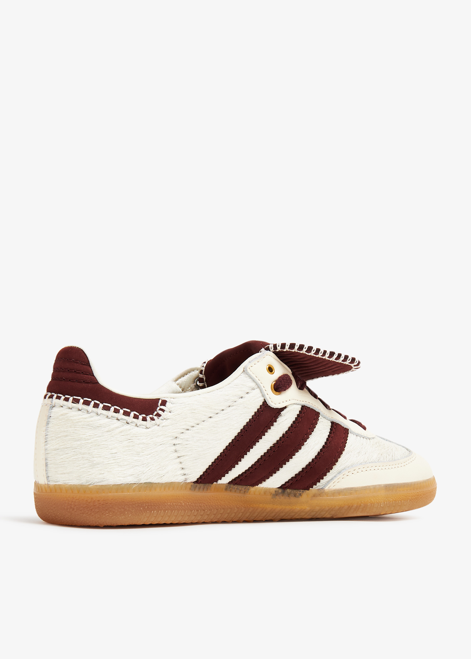 adidas gazelle silver green womens Wales Bonner Pony Hair Samba  Cream White / Mystery Brown  La Garonne