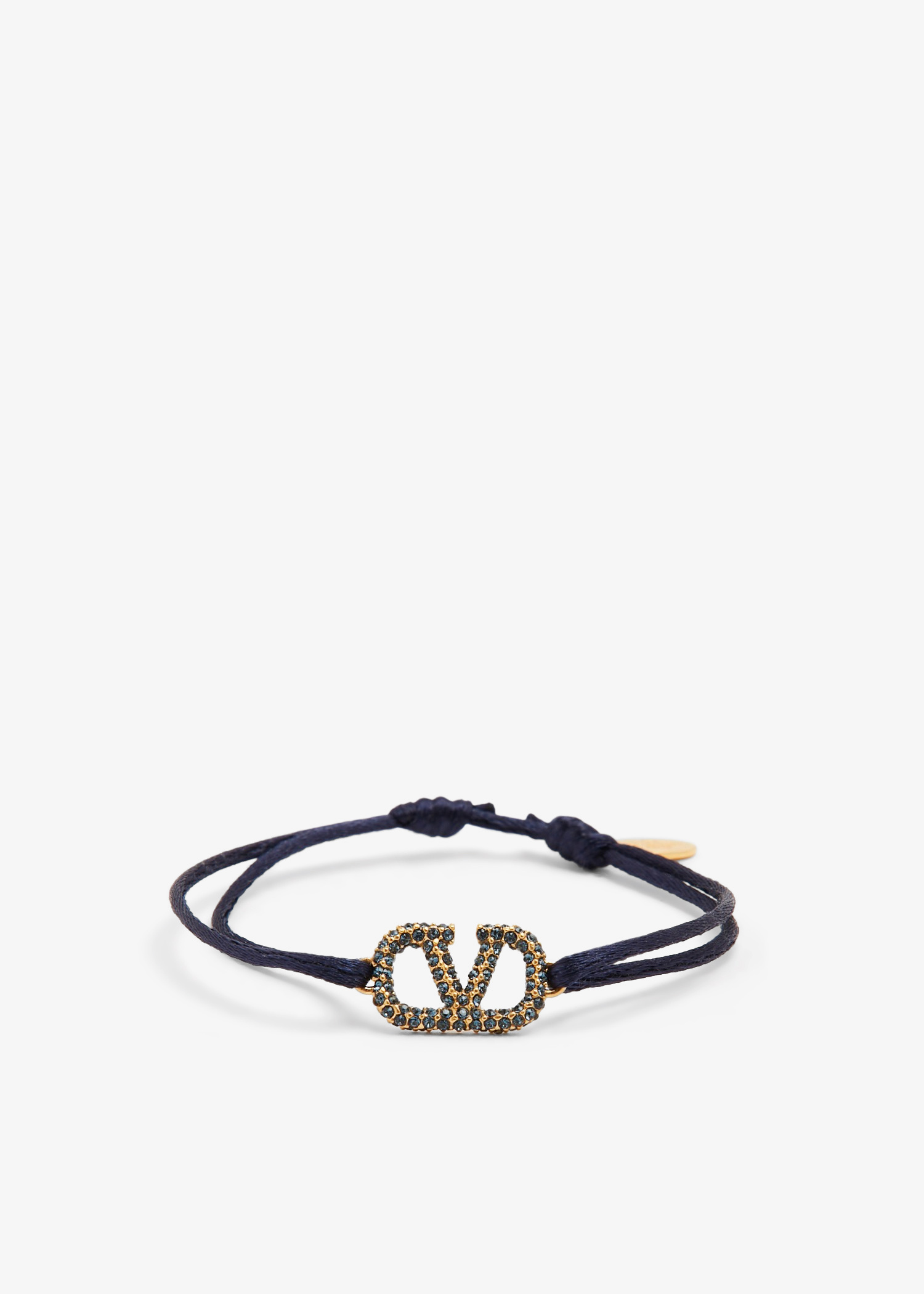 VIP【送料関税込】VALENTINO GARAVANI COEUR  BRACELET Valentino Garavani VLogo Signature bracelet for Men - Black