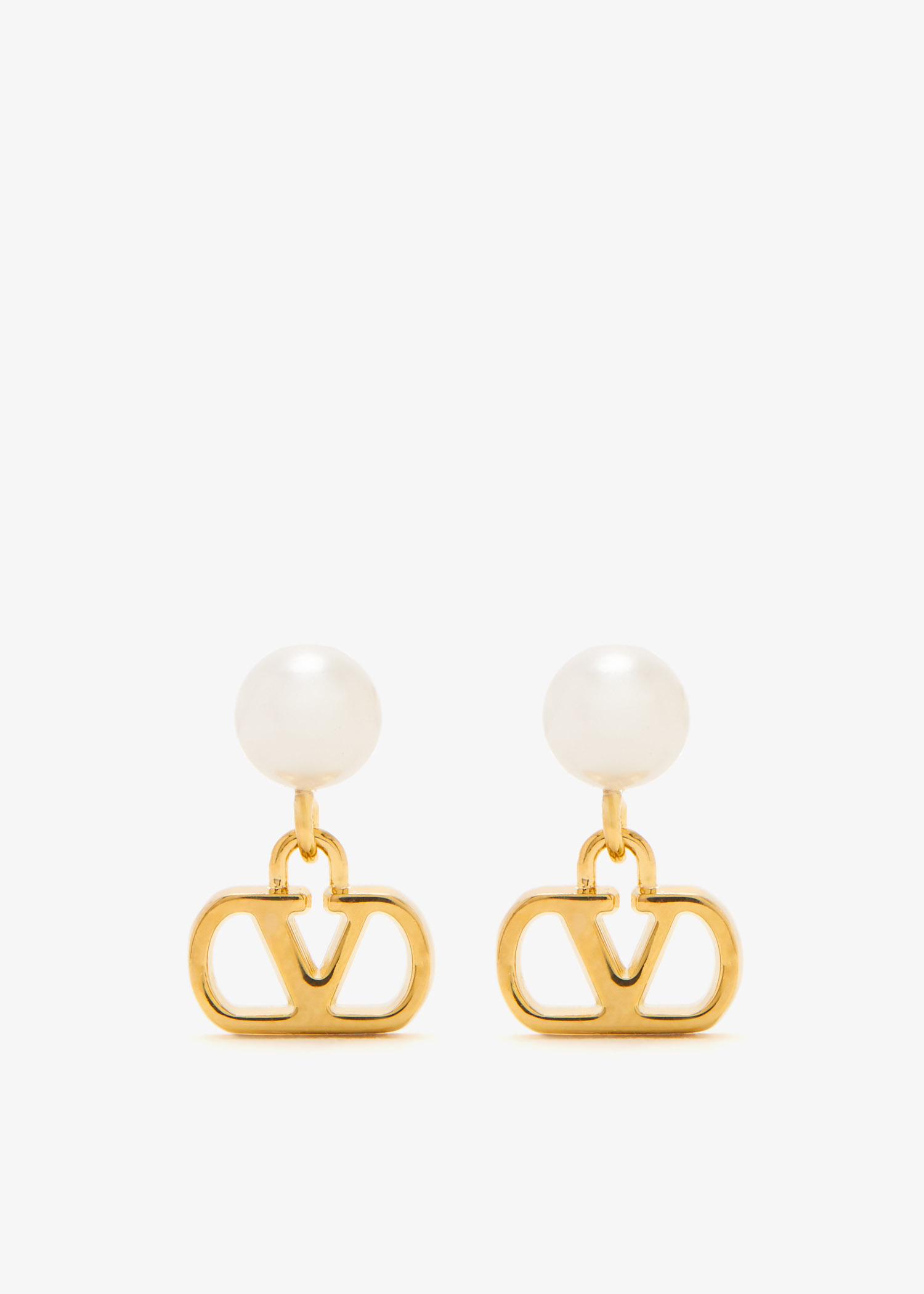 ★VALENTINO GARAVANI★ゴールド Perla 8mm ピアス Valentino Garavani Vロゴ パールドロップ ピアス 通販 - FARFETCH