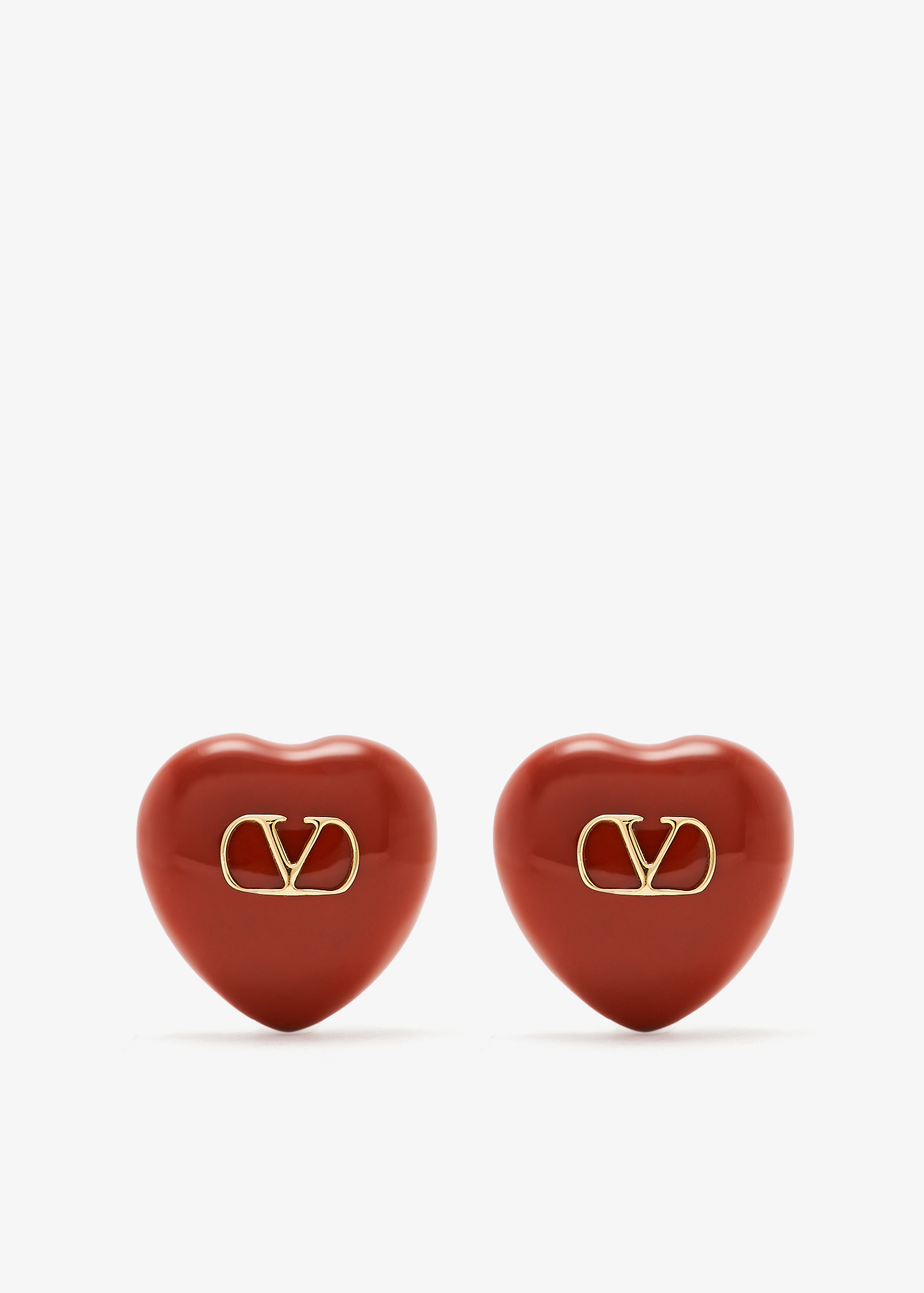 Valentino Garavani Coeur Royal earrings for Women - Red in Valentino Garavani Coeur Royal earrings for Women - Red in