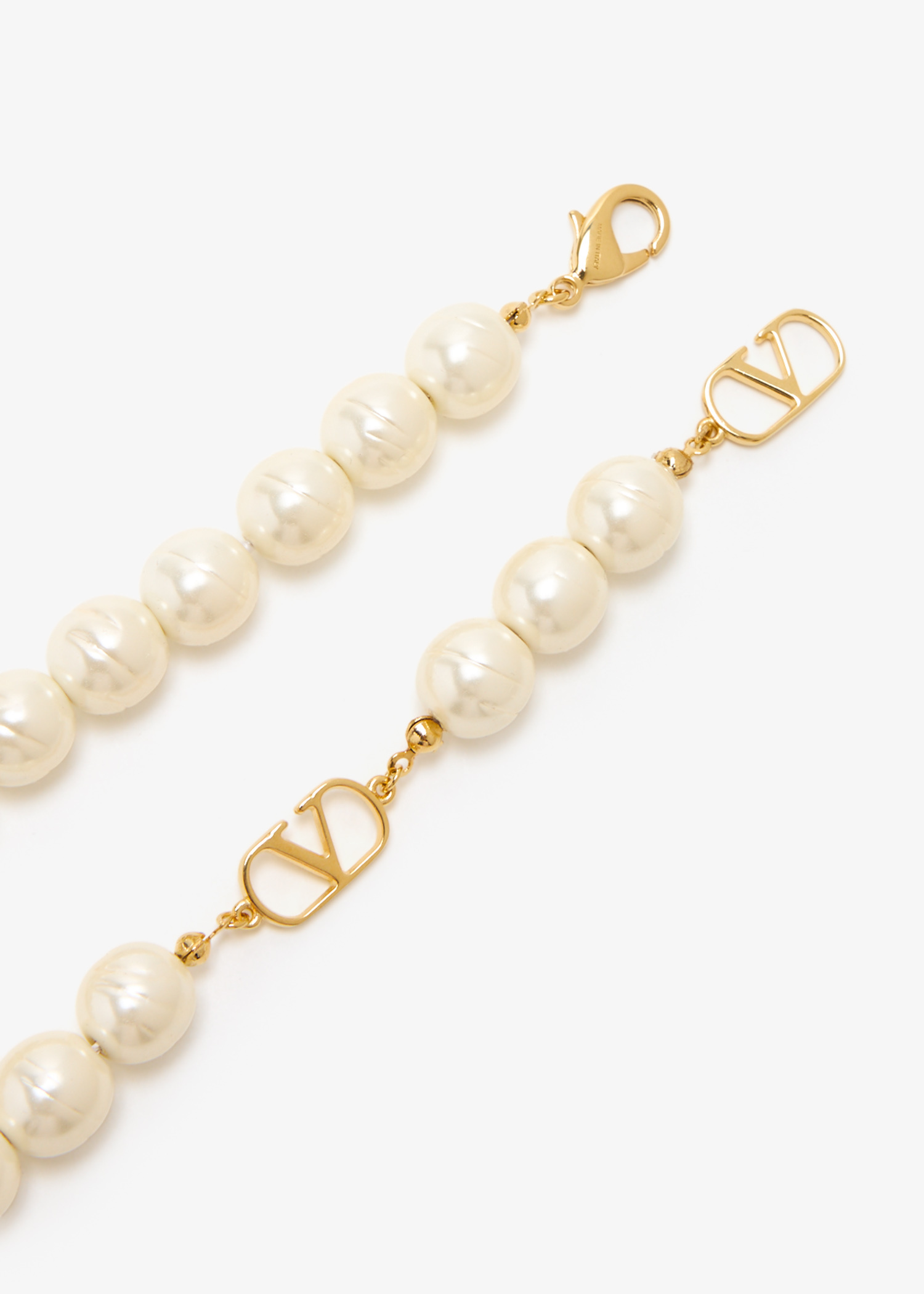 ネックレス・ペンダント VALENTINO IVORY PEARLS COEUR  NECKLACE Valentino Garavani Coeur Royal necklace for Women - White in