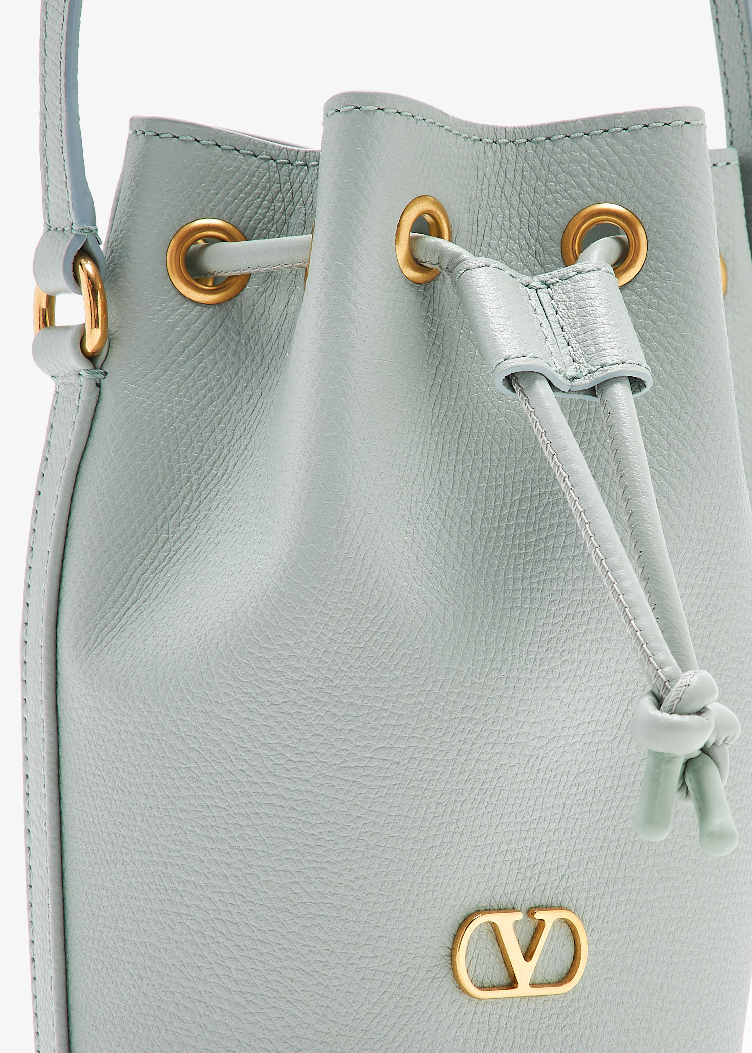 ショルダーバッグ・ポシェット VALENTINO 25SS V Logo Signature Bucket Bag 6W0P0AJ2 SNP 0NO Valentino Garavani Mini VLogo Signature Leather Bucket Bag